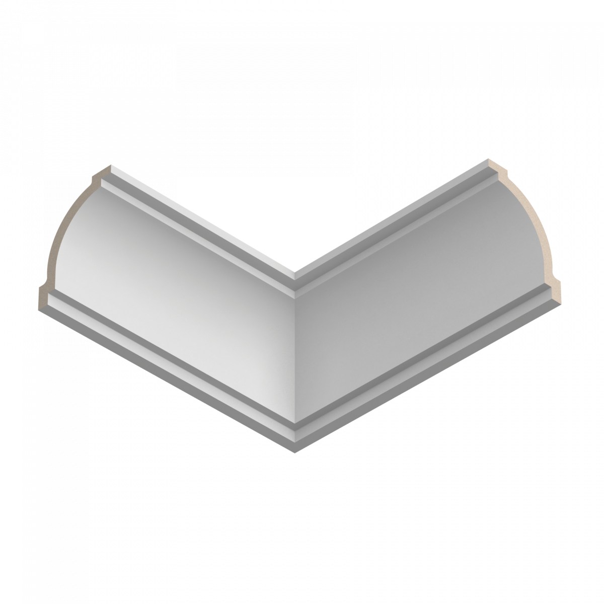 Потолочный плинтус ЛДФ под покраску Ultrawood CR 2390 2400×90×90 Потолочный плинтус ЛДФ под покраску Ultrawood CR 2390 2400×90×90