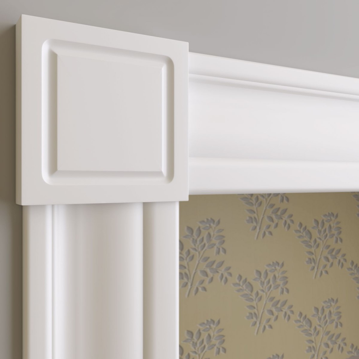 Дверной декор верхний под покраску Ultrawood D 2095 фото в интерьере Дверной декор верхний под покраску Ultrawood D 2095 фото в интерьере