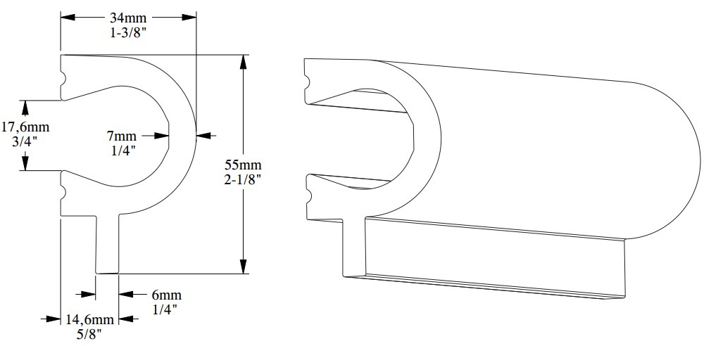 Финишный молдинг под покраску Orac Decor Axxent PX169 2000×55×34