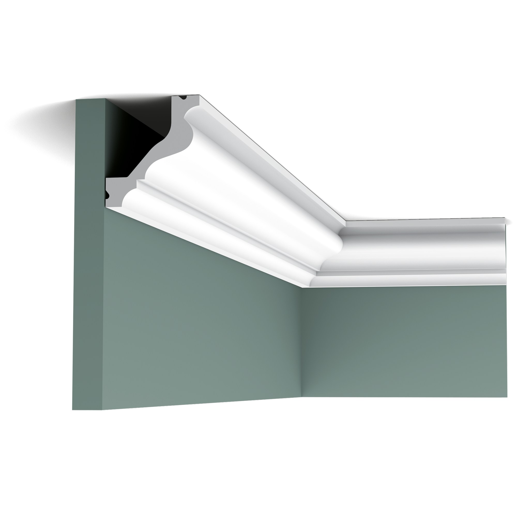 Потолочный плинтус под покраску Orac Decor Select C200 2000×57×65