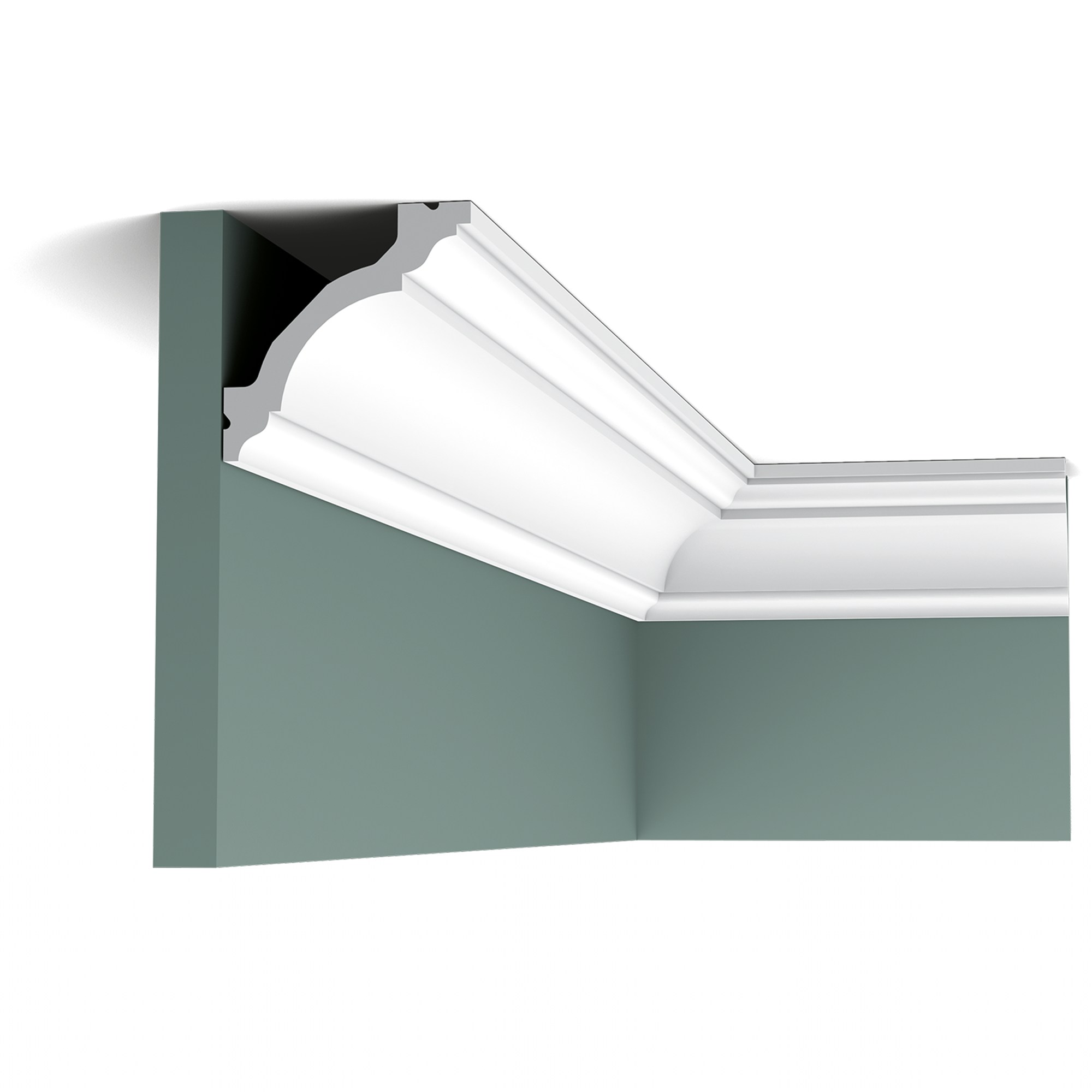 Потолочный плинтус под покраску Orac Decor Select C213 2000×80×80