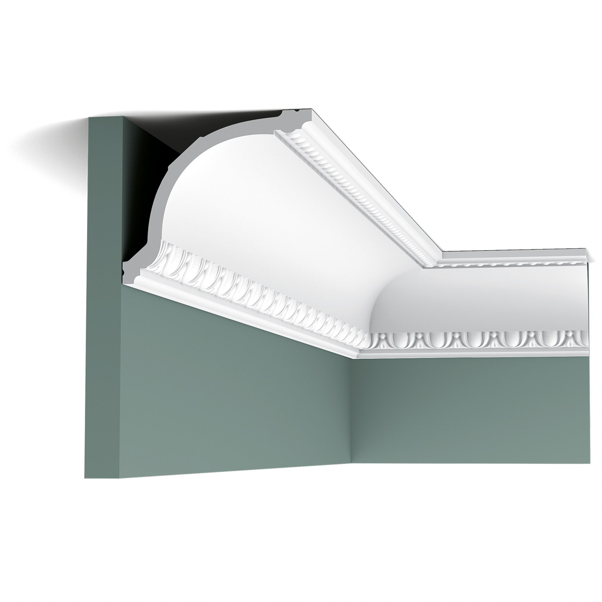 Потолочный плинтус под покраску Orac Decor Luxxus C216 2000×133×116