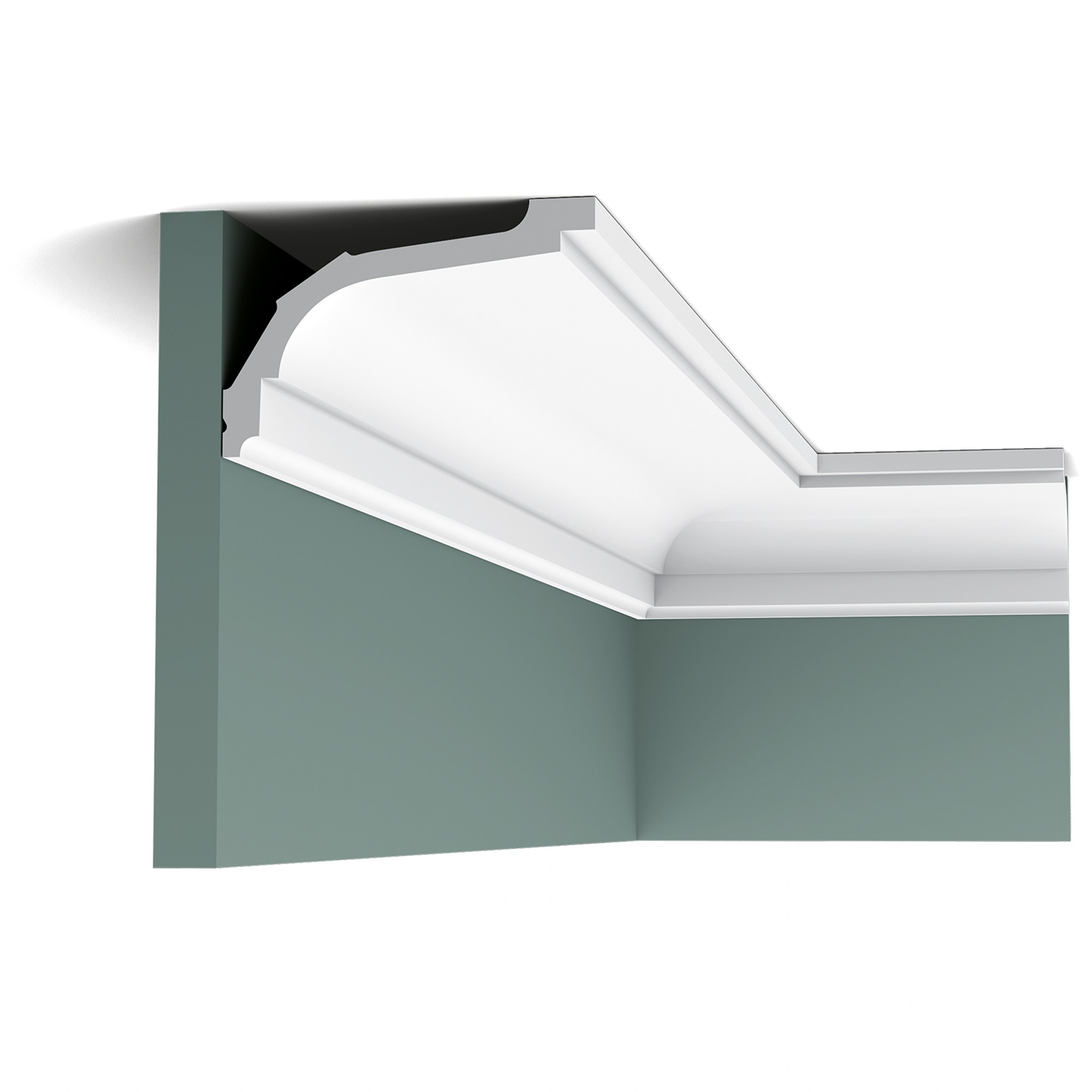 Потолочный плинтус под покраску Orac Decor Luxxus C220 2000×116×76