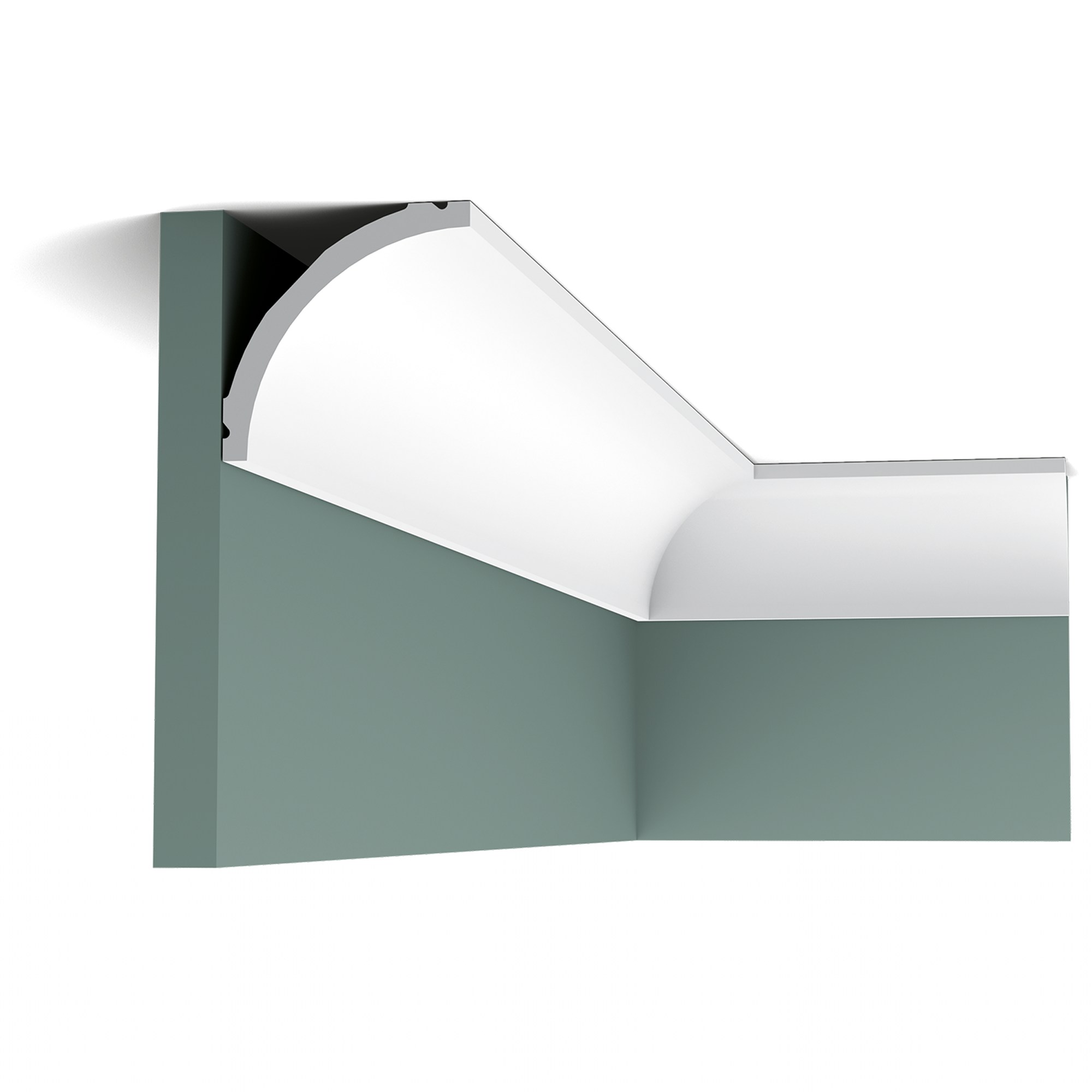 Потолочный плинтус под покраску Orac Decor Luxxus C240 2000×80×80