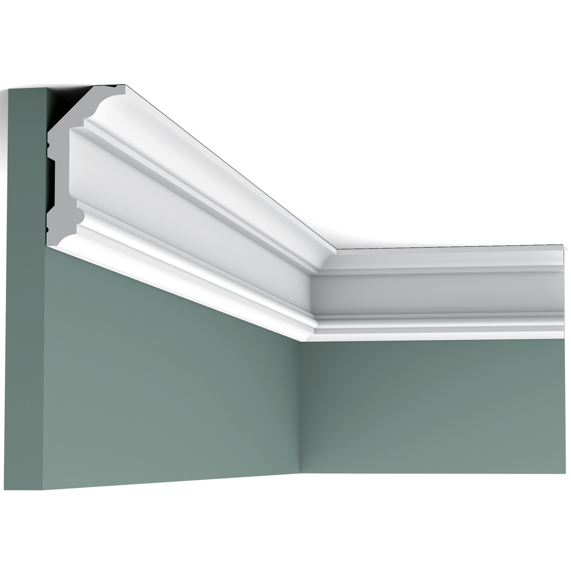 Потолочный плинтус под покраску Orac Decor Luxxus C321 2000×50×99