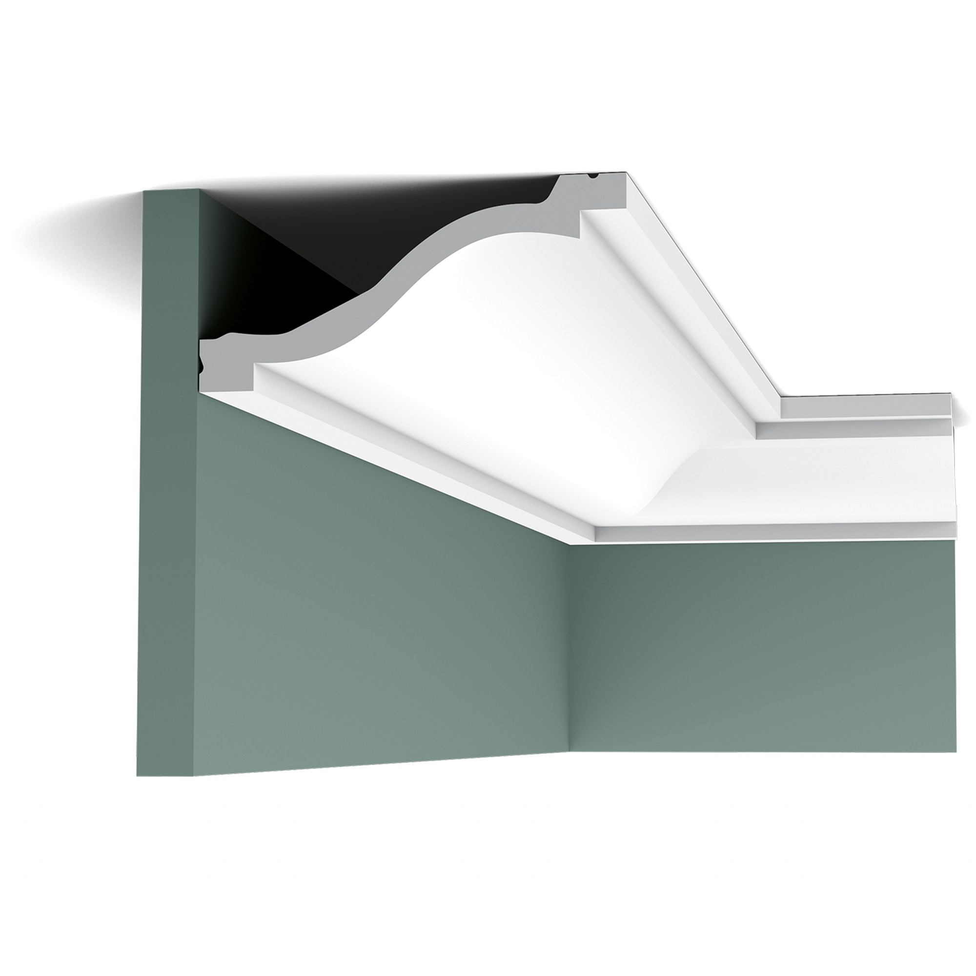 Потолочный плинтус под покраску Orac Decor Luxxus C331 2000×135×64