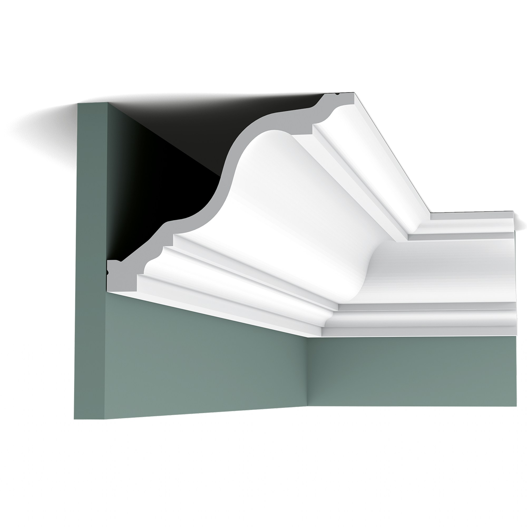 Потолочный плинтус под покраску Orac Decor Luxxus C334 2000×196×150