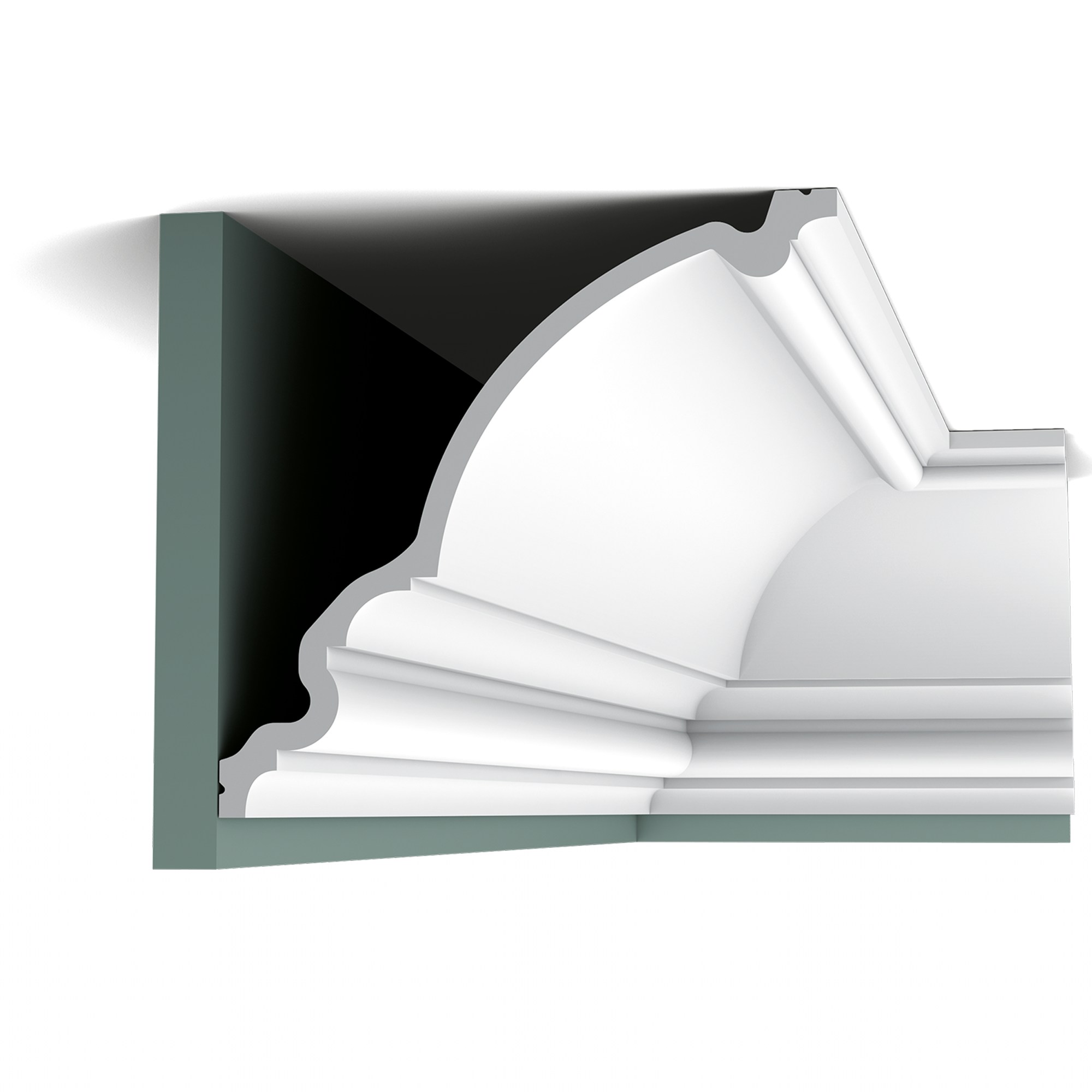Потолочный плинтус под покраску Orac Decor Luxxus C336 2000×266×271