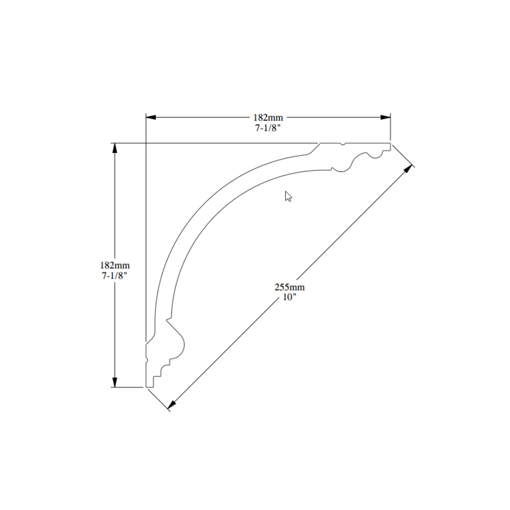 Потолочный плинтус под покраску Orac Decor Luxxus C338 2000×182×182