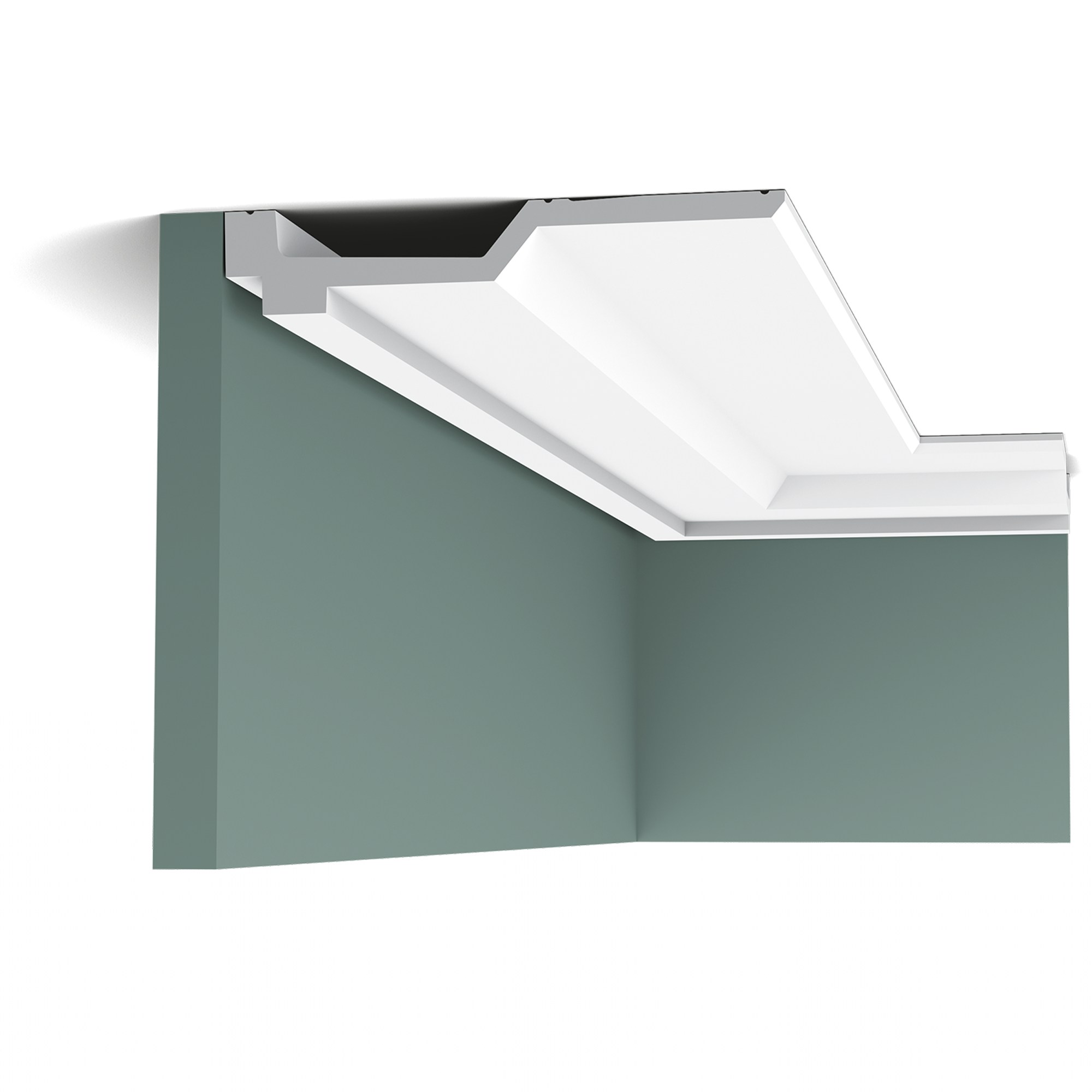 Потолочный плинтус под покраску Orac Decor Luxxus C354 2000×215×40
