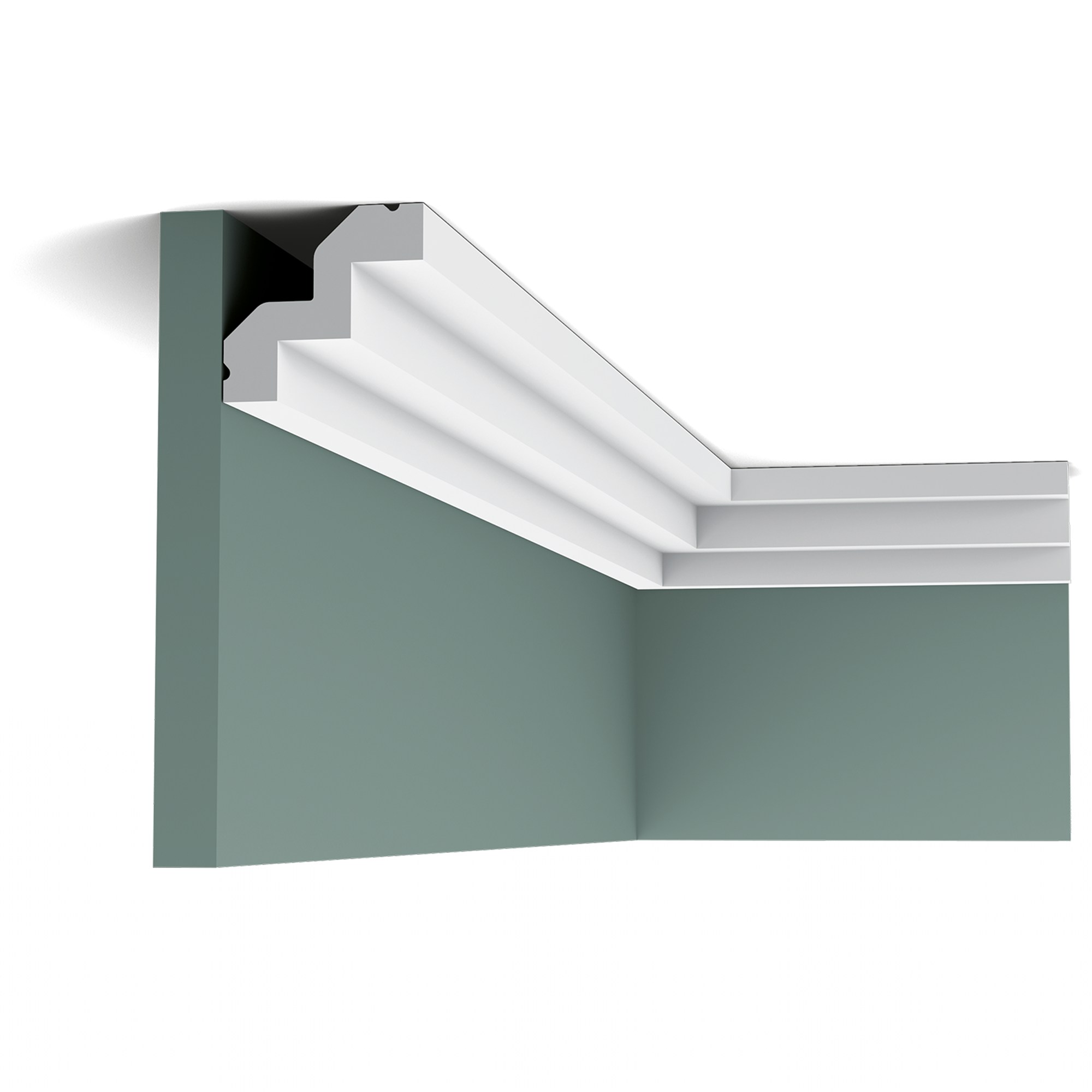 Потолочный плинтус под покраску Orac Decor Luxxus C602 2000×50×53