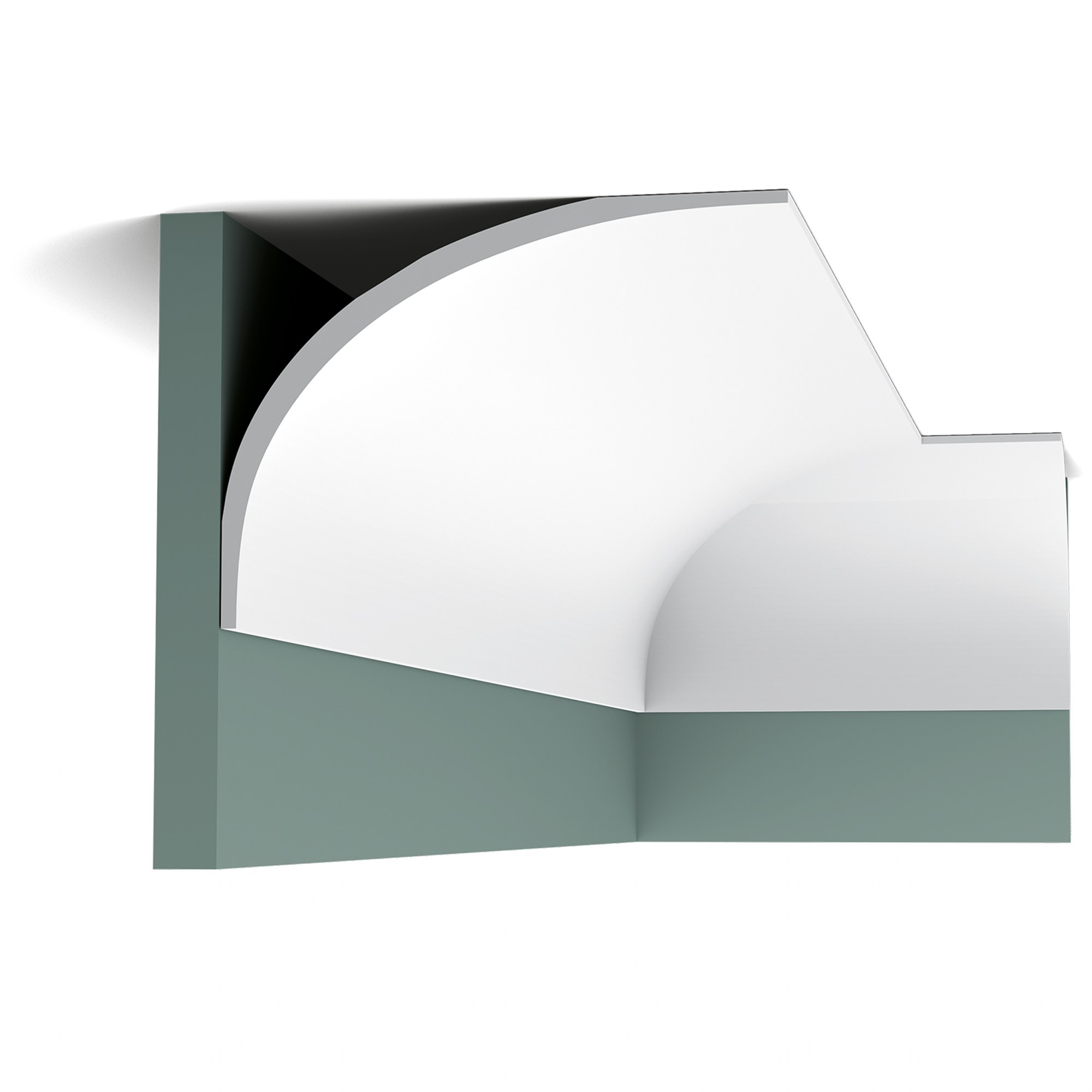 Потолочный плинтус под покраску Orac Decor Luxxus C990 2000×159×216