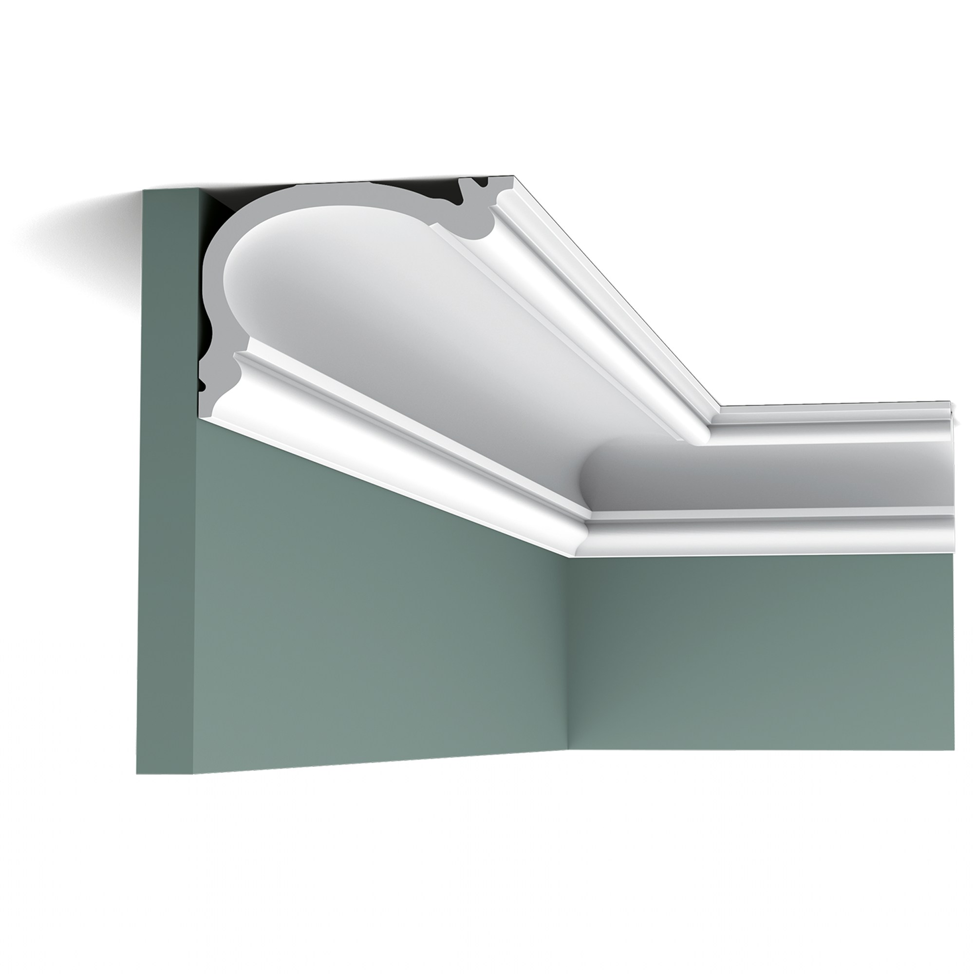Потолочный плинтус под покраску Orac Decor Select C341 2000×122×88