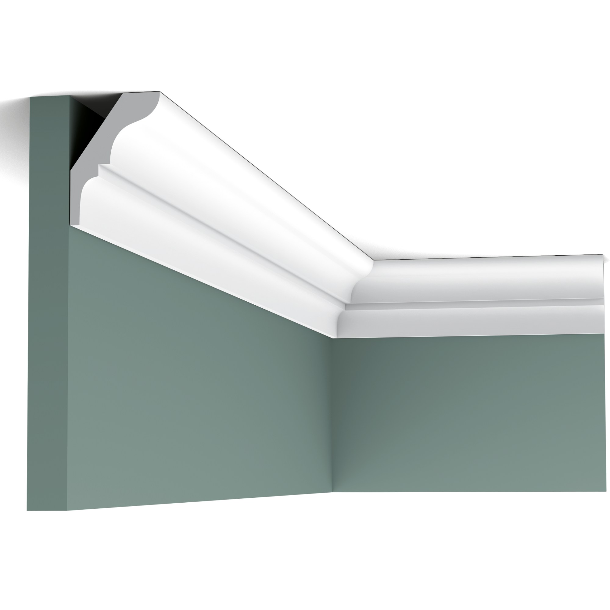 Потолочный плинтус под покраску Orac Decor Axxent CX112 2000×38×54