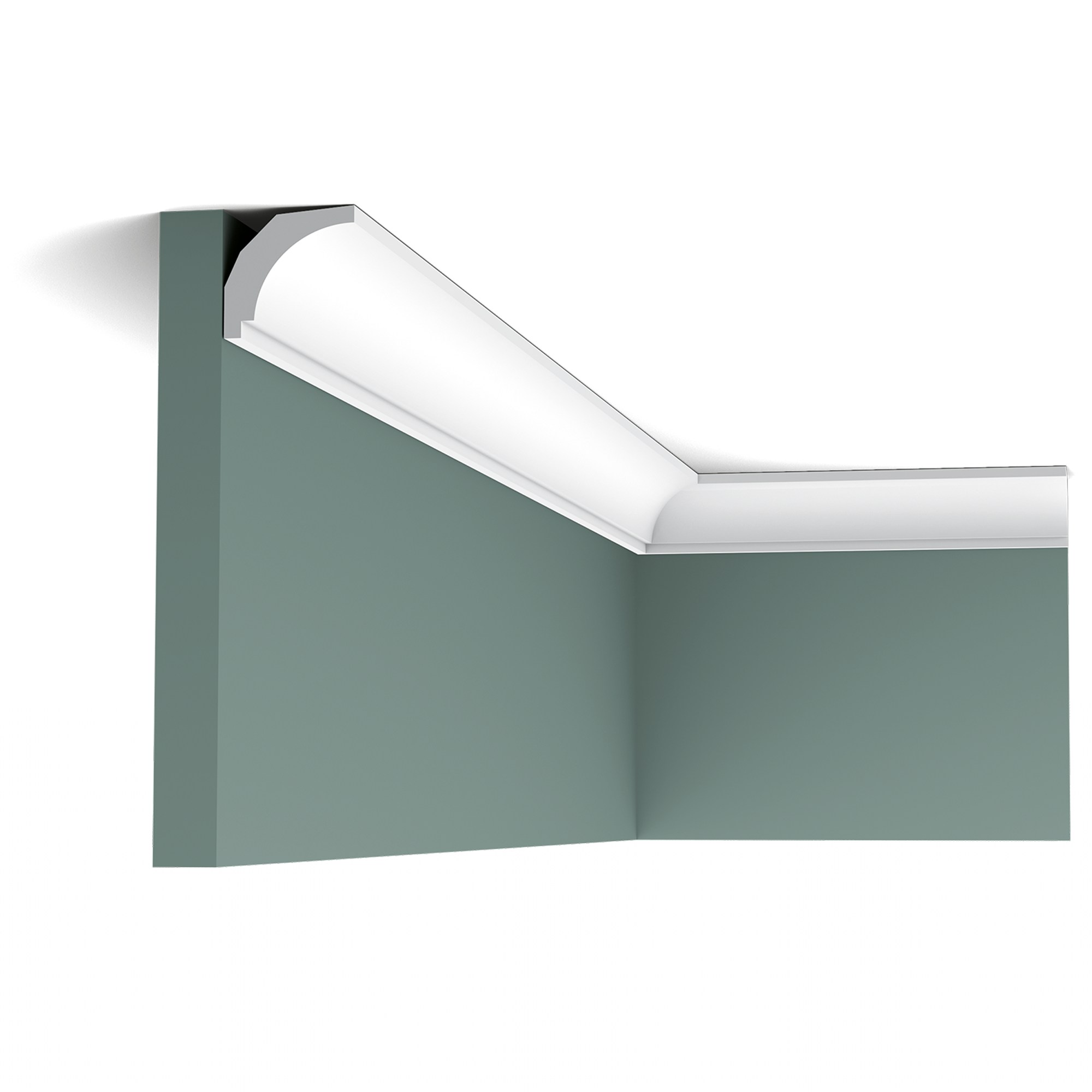 Потолочный плинтус под покраску Orac Decor Axxent CX115 2000×29×30