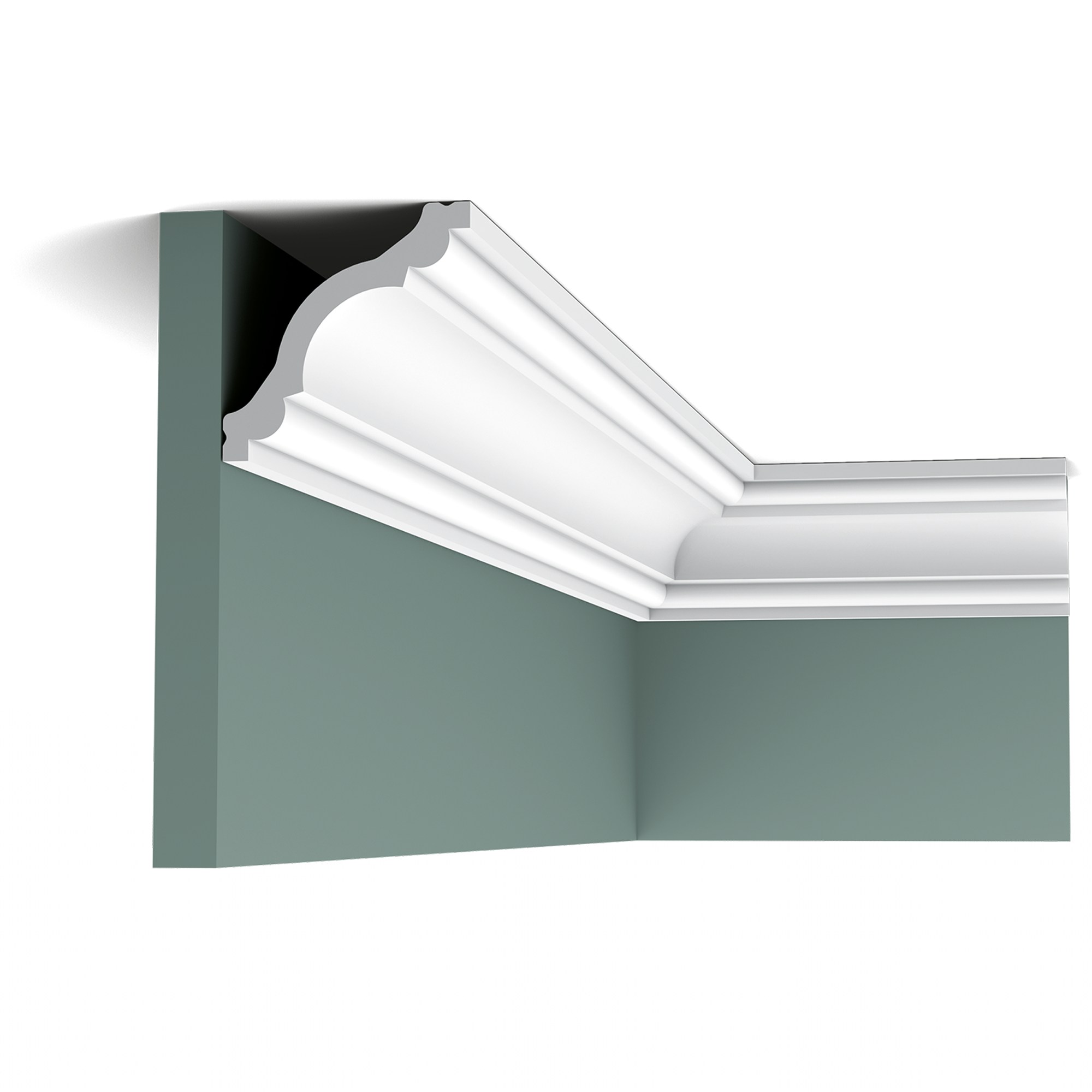 Потолочный плинтус под покраску Orac Decor Select CX123 2000×80×80