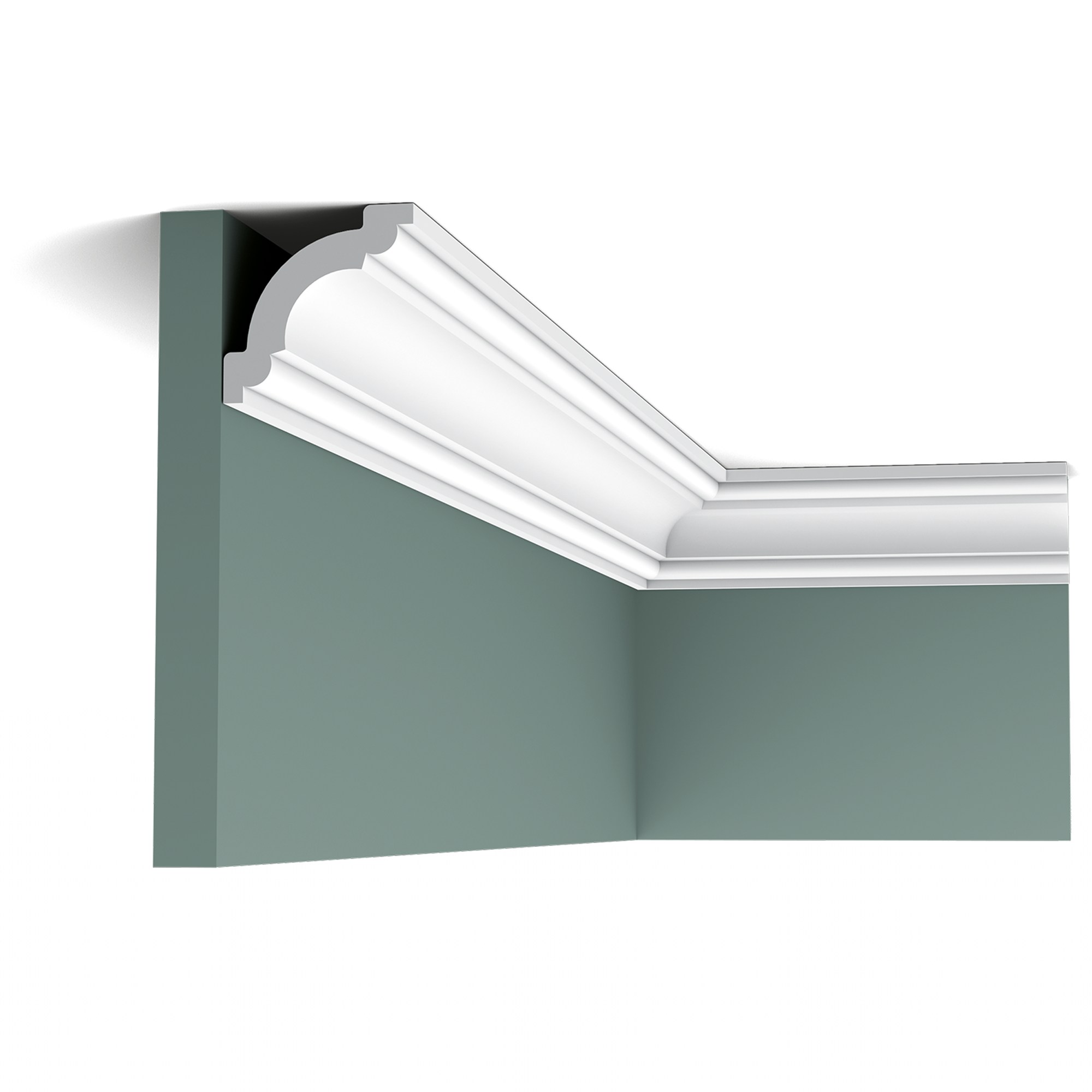 Потолочный плинтус под покраску Orac Decor Select CX124 2000×49×49