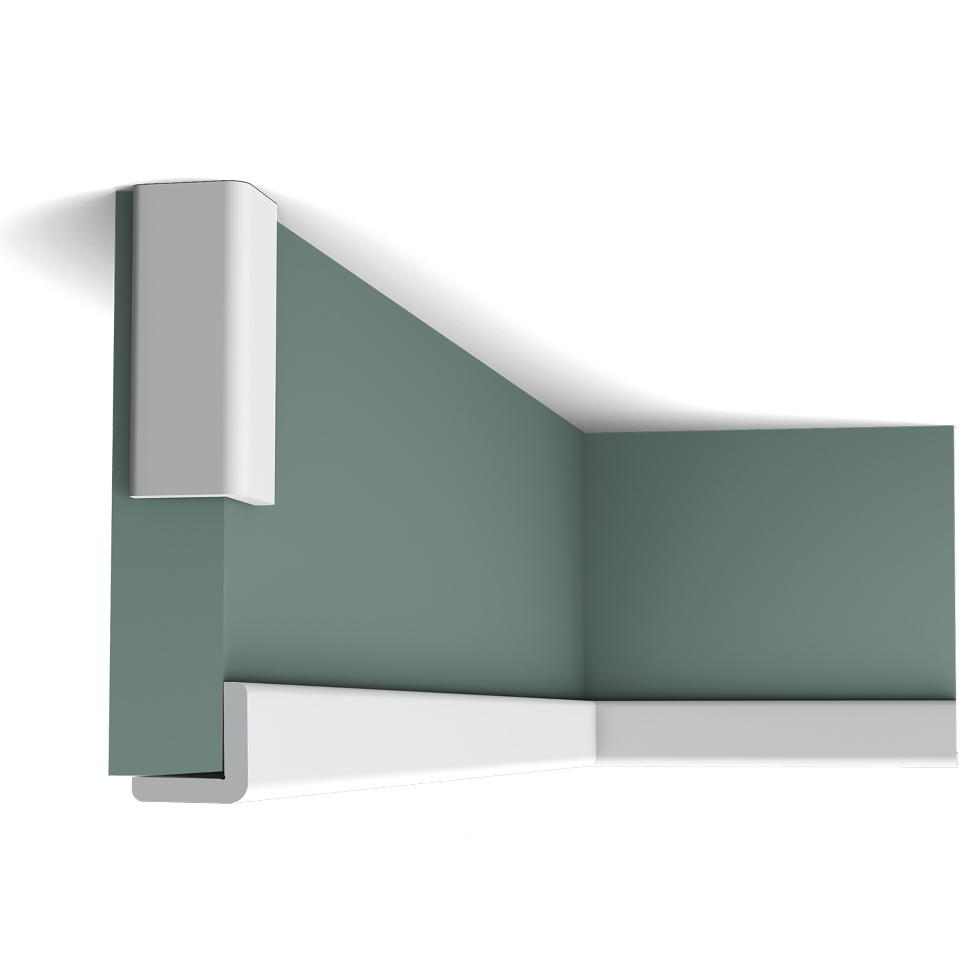 Потолочный плинтус под покраску Orac Decor Axxent CX134 2000×30×30