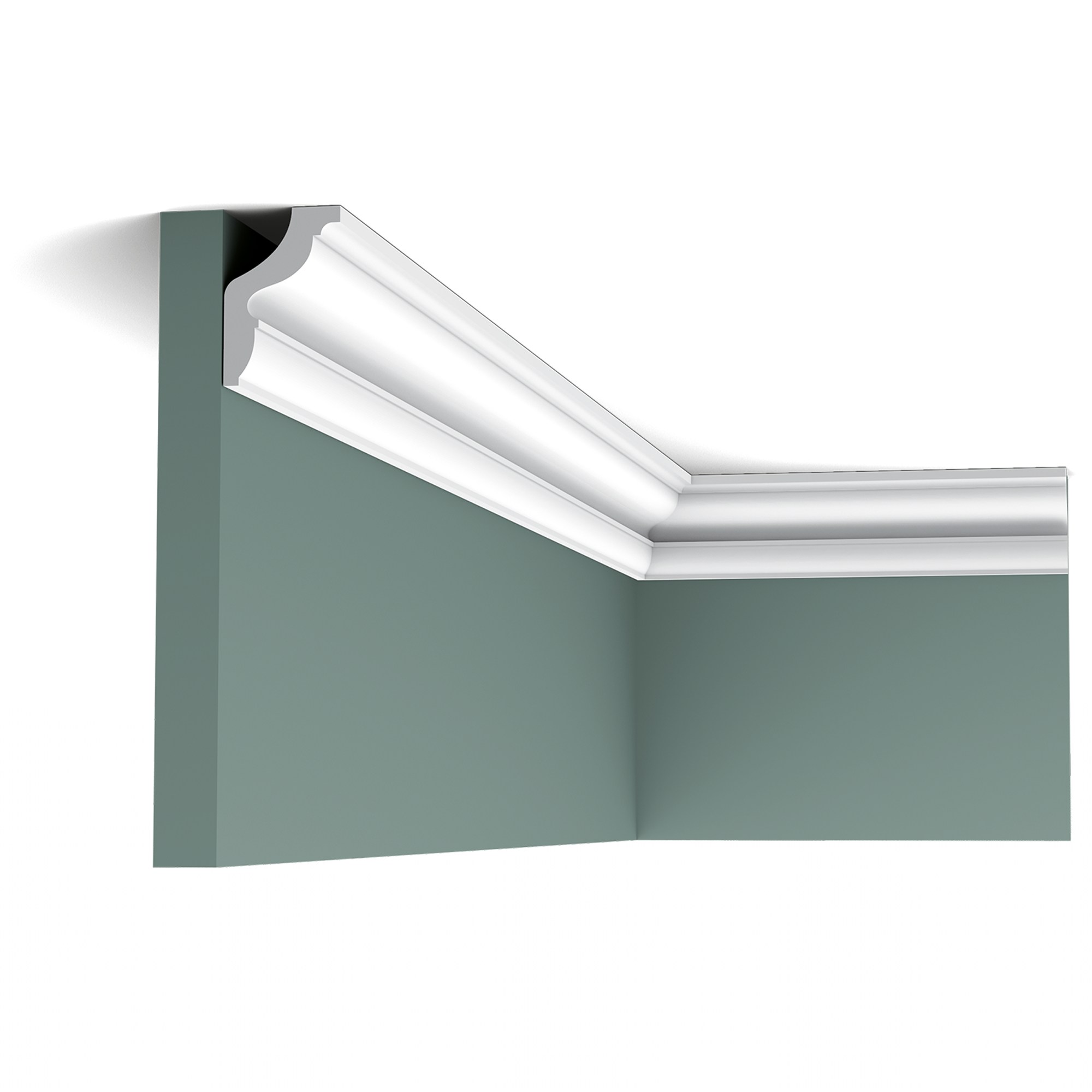 Потолочный плинтус под покраску Orac Decor Axxent CX148 2000×29×43