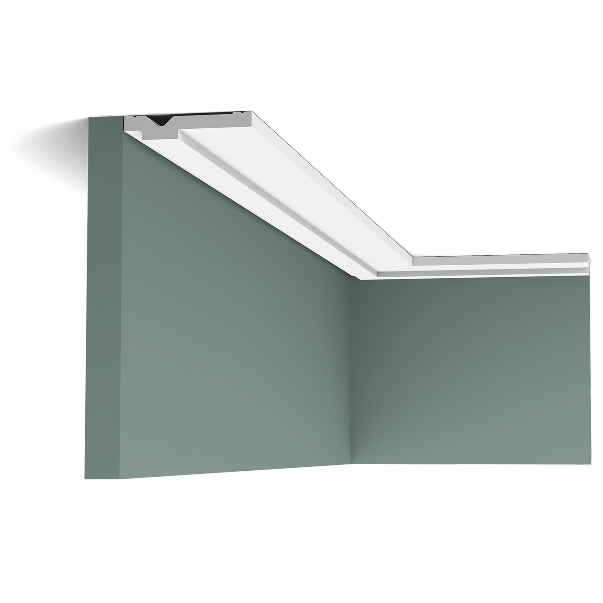Потолочный плинтус под покраску Orac Decor Axxent CX161 2000×69×13