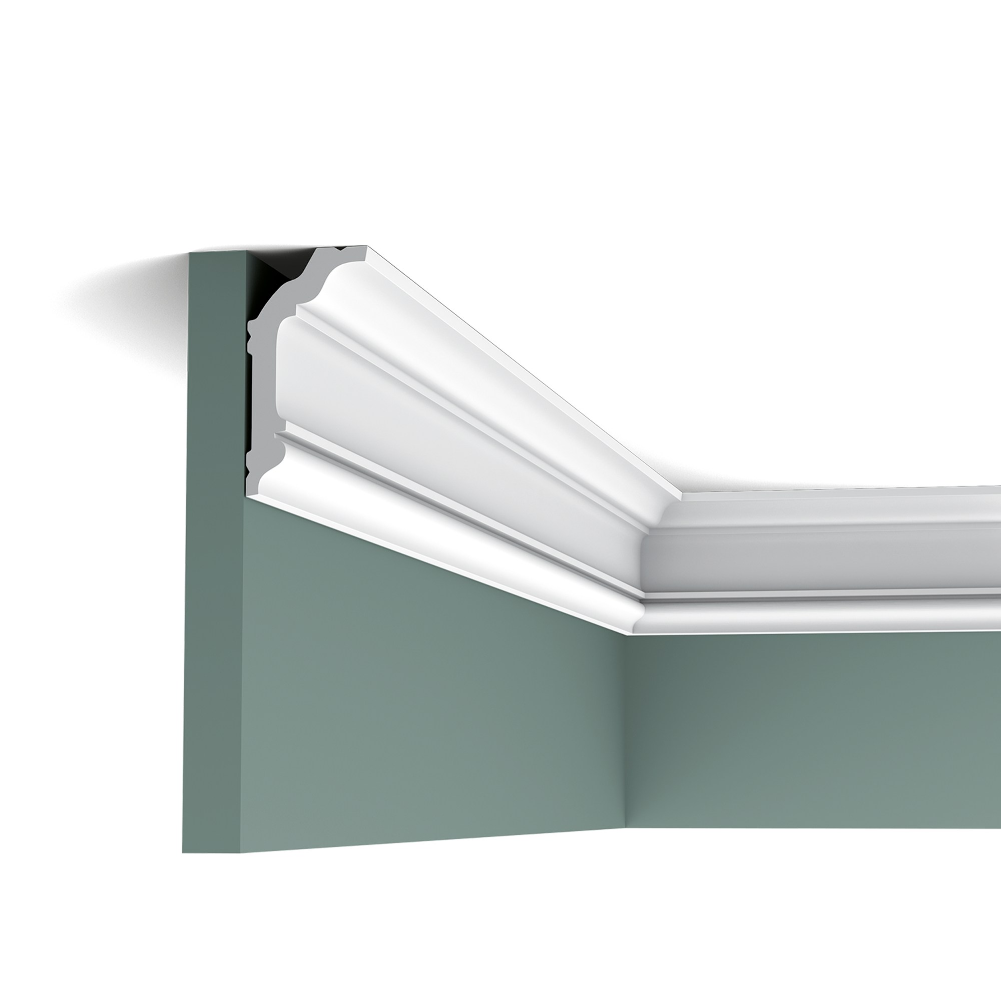 Потолочный плинтус под покраску Orac Decor Select CX176 2000×40×80