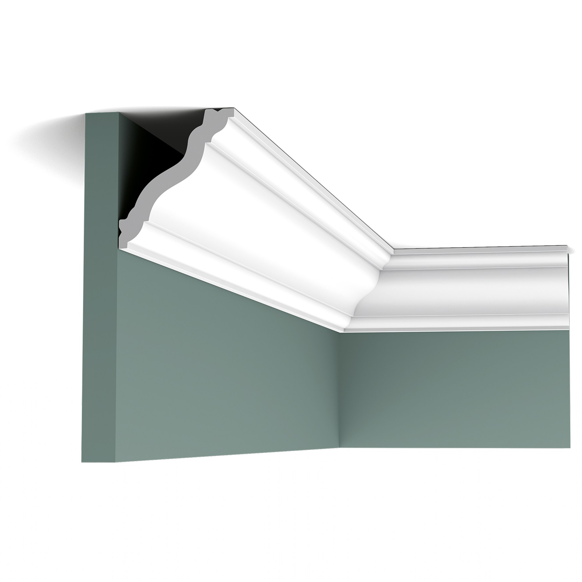 Потолочный плинтус под покраску Orac Decor Select CX177 2000×60×70