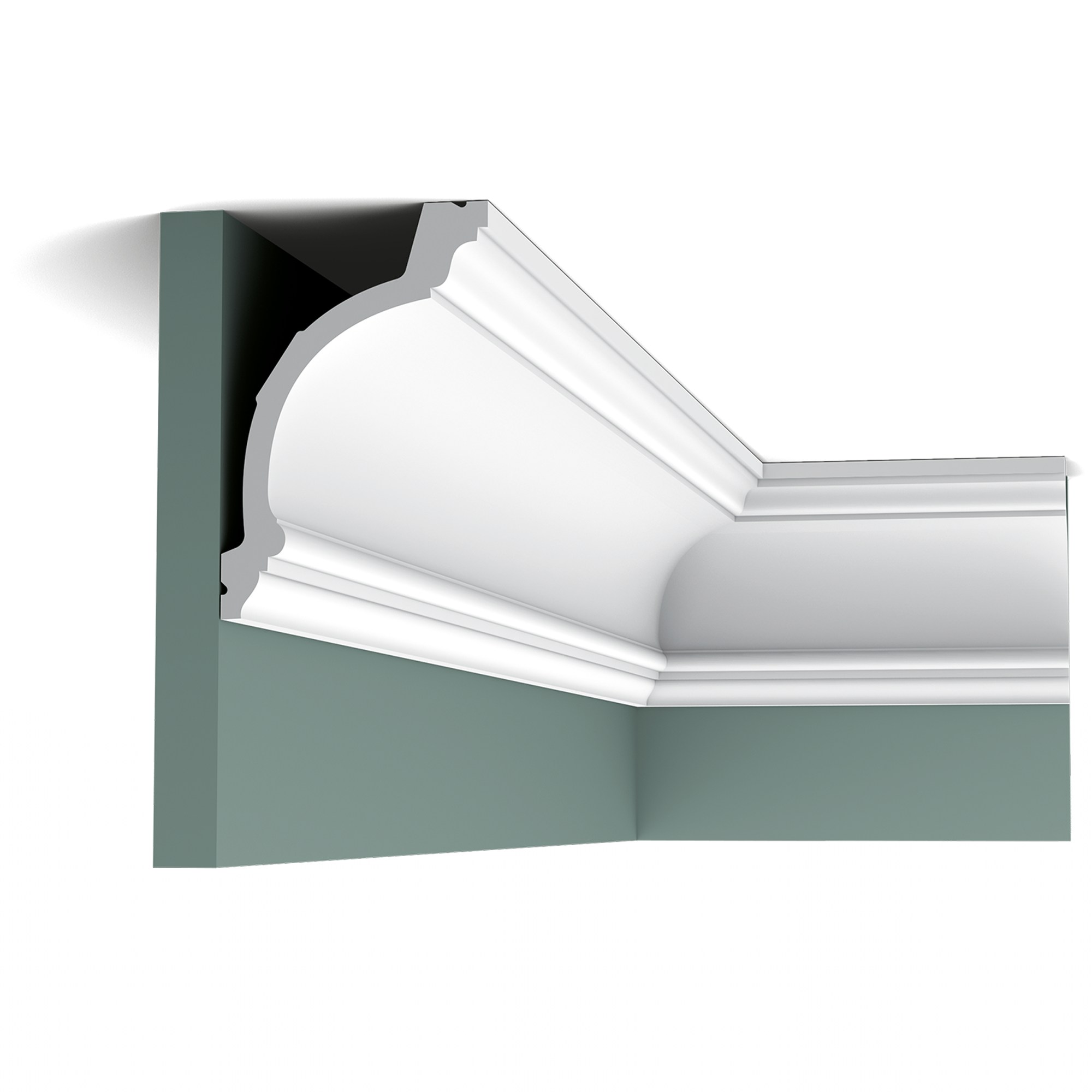Потолочный плинтус под покраску Orac Decor Select C217 2000×156×103