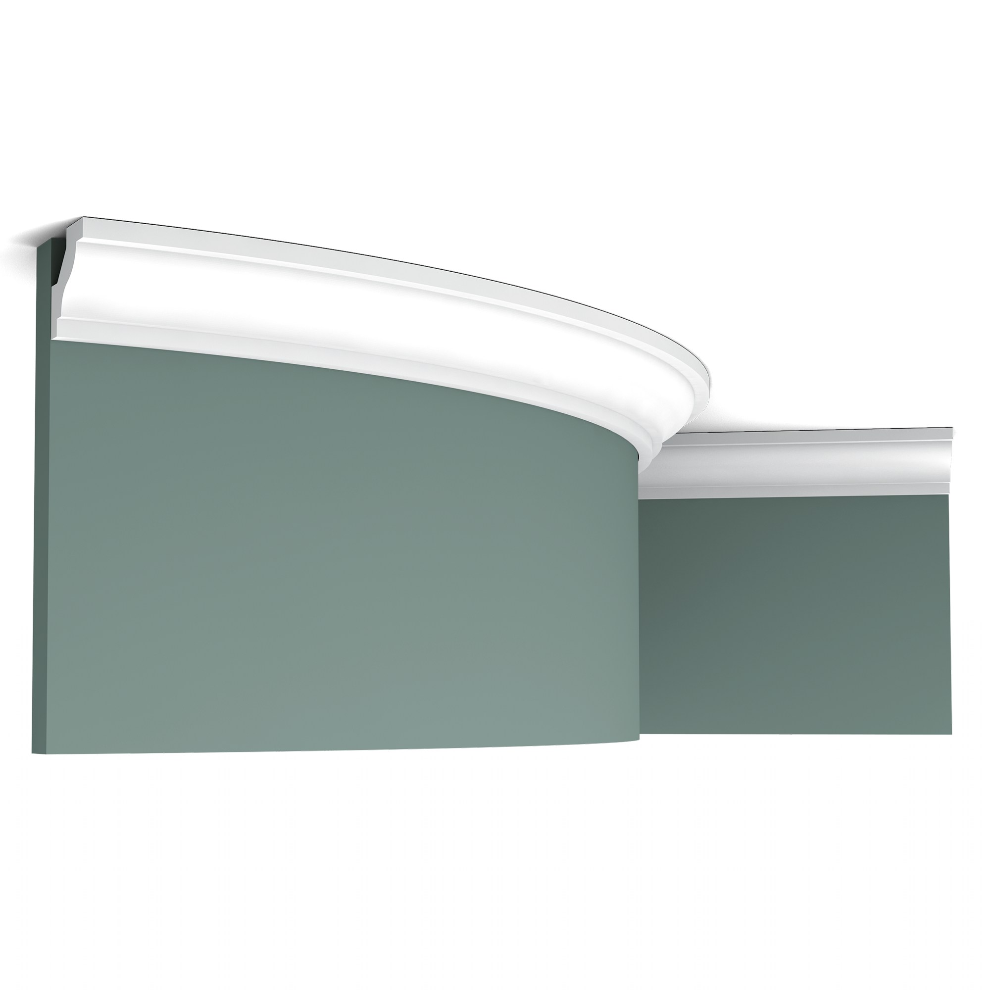 Потолочный плинтус под покраску гибкий Orac Decor Luxxus C230F 2000×29×29