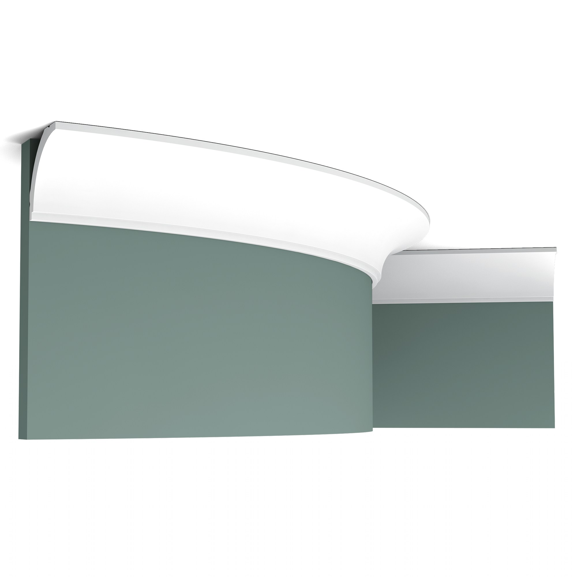 Потолочный плинтус под покраску гибкий Orac Decor Axxent CX109F 2000×44×44