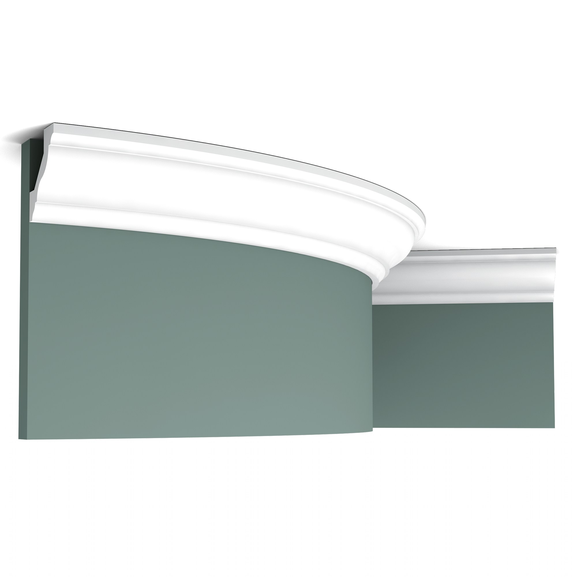 Потолочный плинтус под покраску гибкий Orac Decor Axxent CX110F 2000×41×45