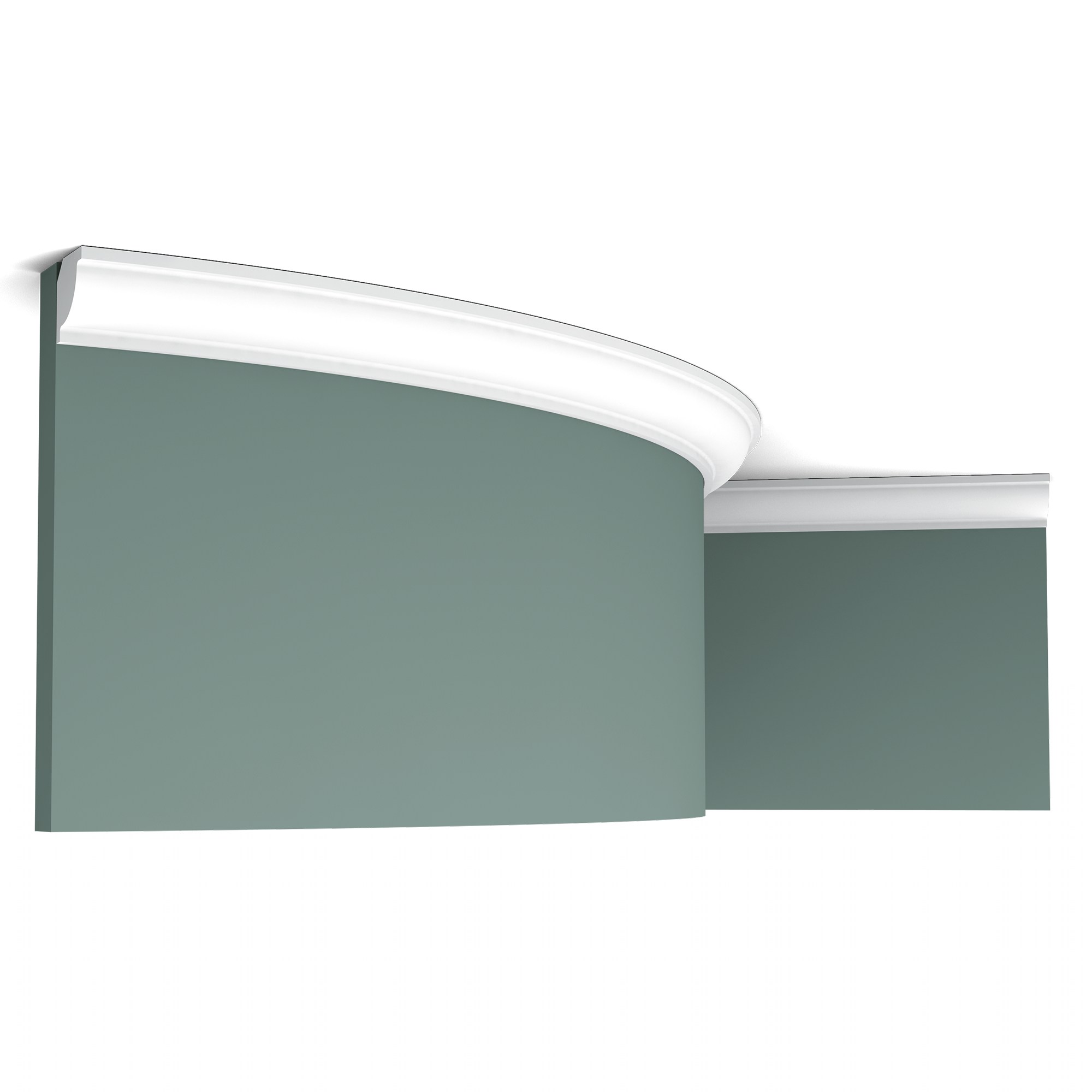 Потолочный плинтус под покраску гибкий Orac Decor Axxent CX132F 2000×20×20