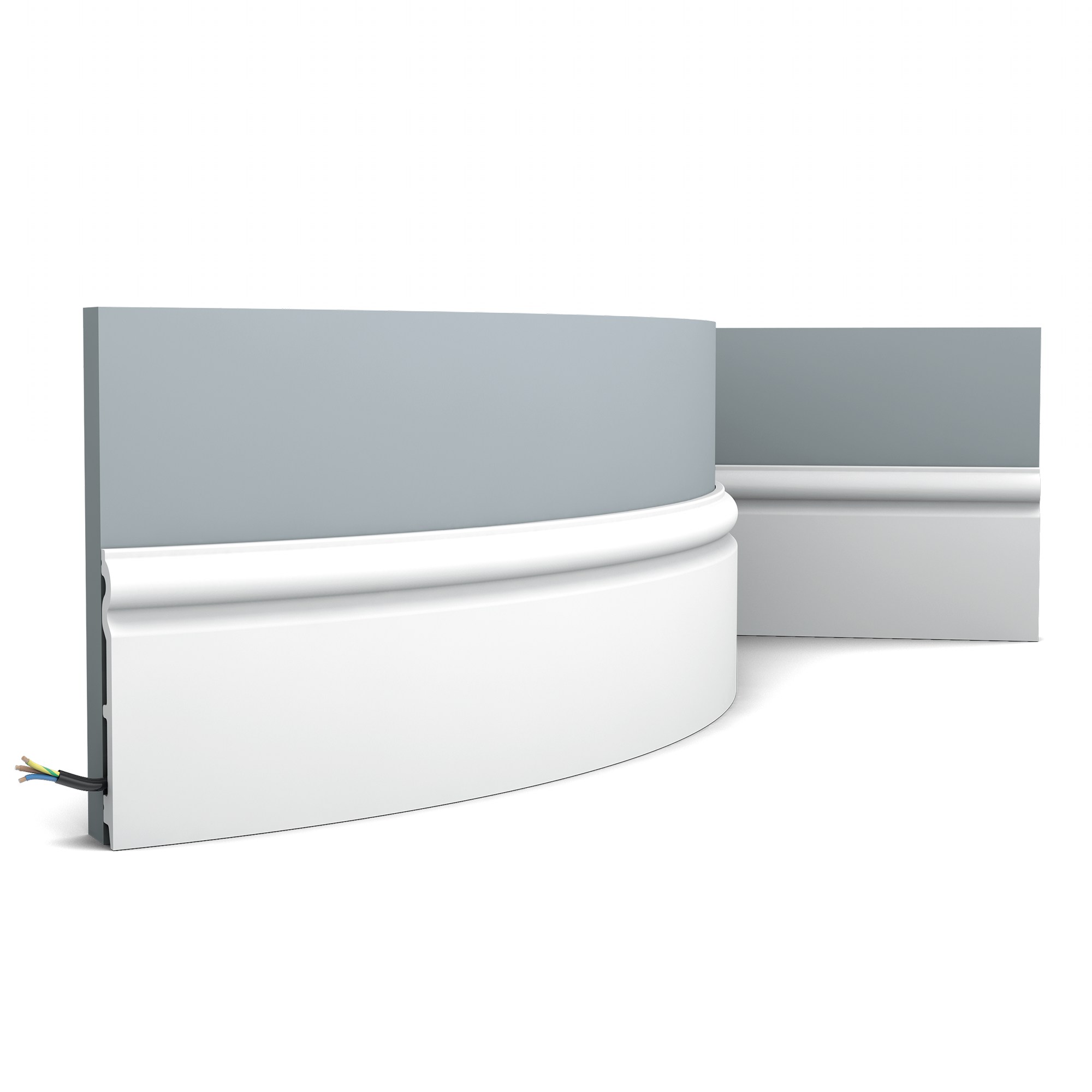 Плинтус под покраску гибкий Orac Decor Axxent SX138F 2000×138×15