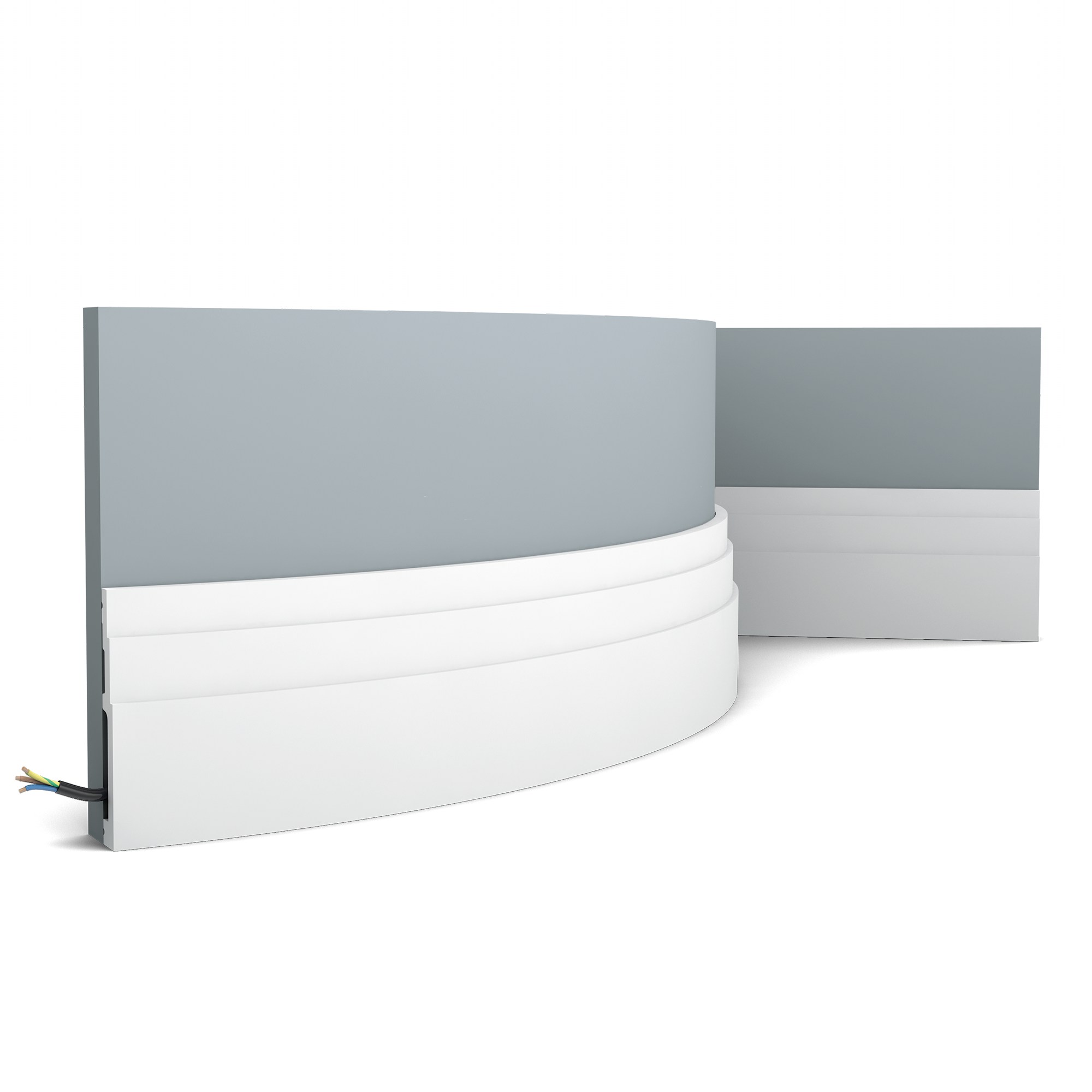 Плинтус под покраску гибкий Orac Decor Select SX180F 2000×120×16