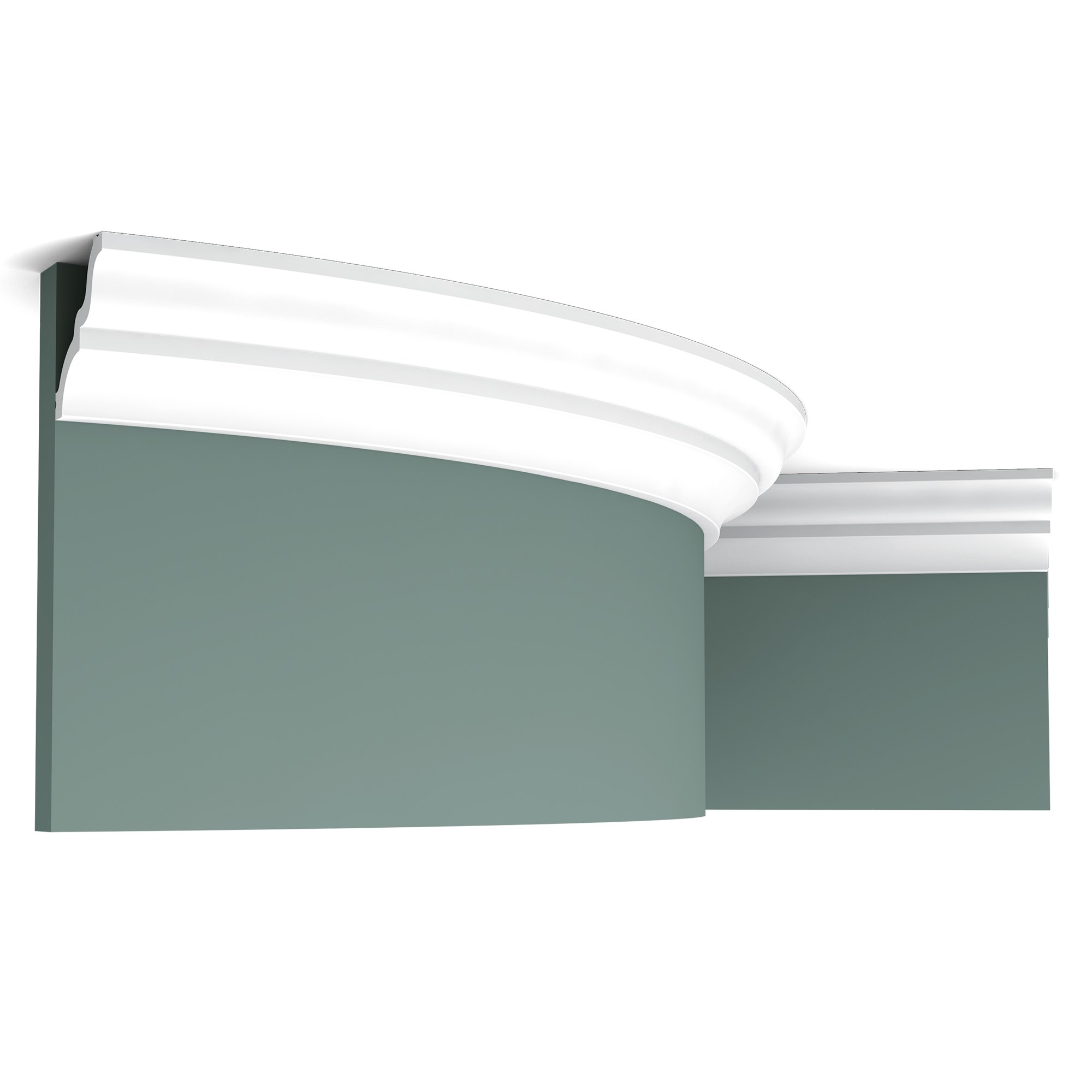 Потолочный плинтус под покраску гибкий Orac Decor New Classic C325F 2000×70×65