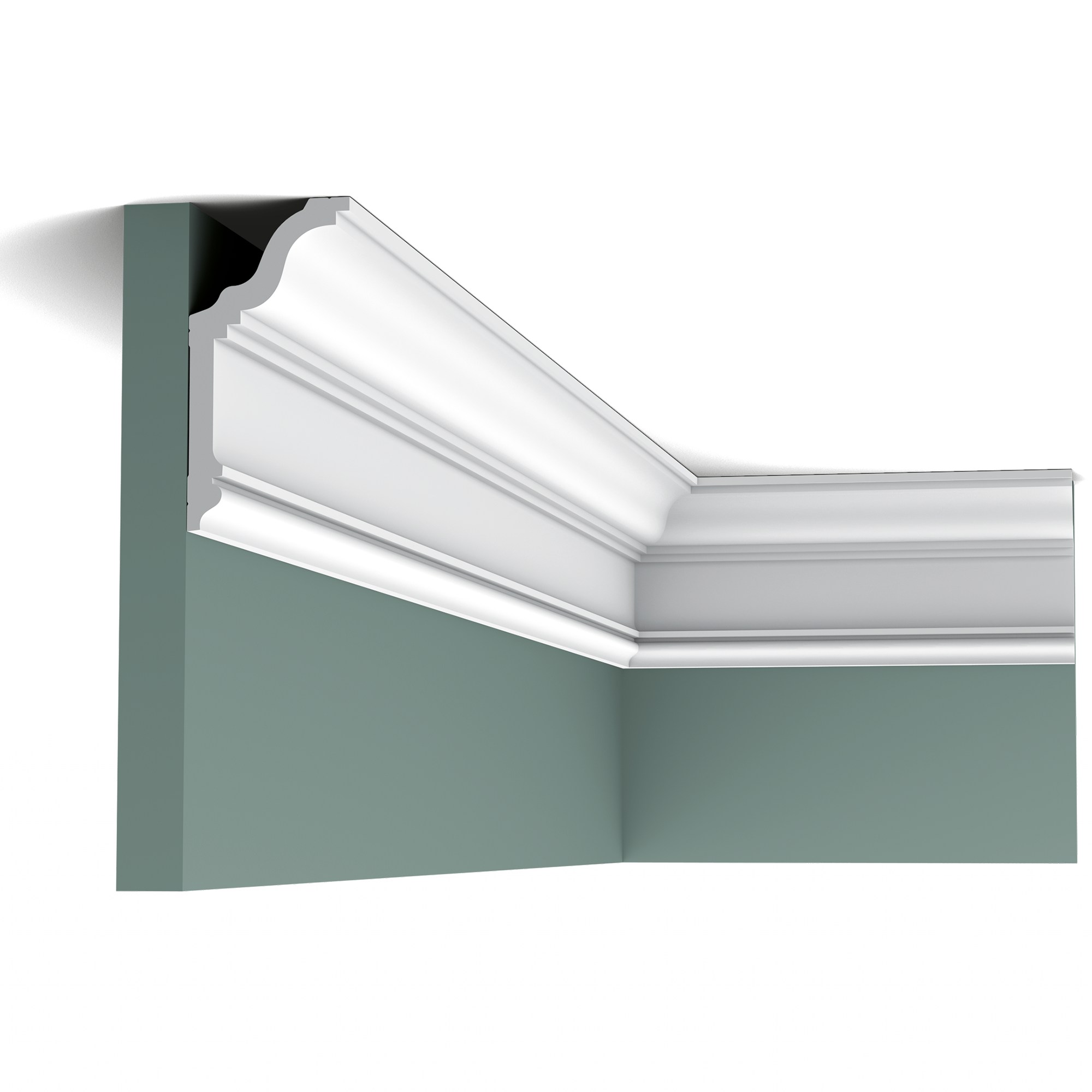 Потолочный плинтус под покраску Orac Decor New Classic CX192 2000×60×120