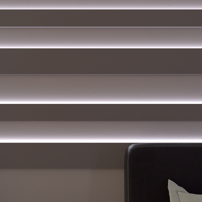 Молдинг под покраску Evrowood M07 LED с подсветкой 2000×120×18 фото в интерьере Молдинг под покраску Evrowood M07 LED с подсветкой 2000×120×18 фото в интерьере