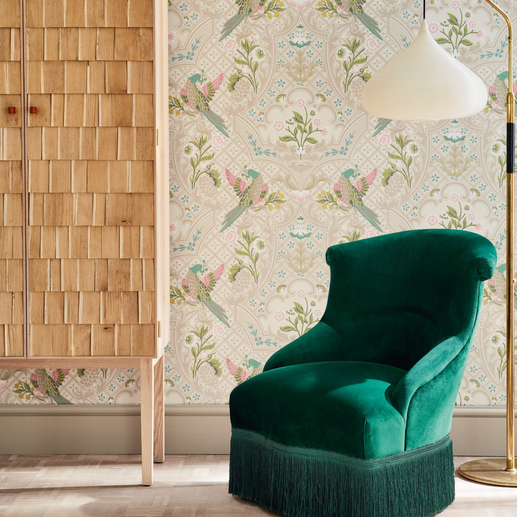 Обои Little Greene London Wallpapers V Brodsworth Consort 0256BRCONSO фото в интерьере