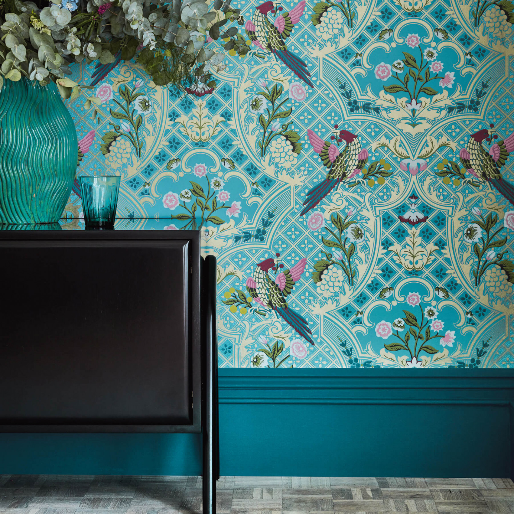 Обои Little Greene London Wallpapers V Brodsworth Empress 0256BREMPRE фото в интерьере