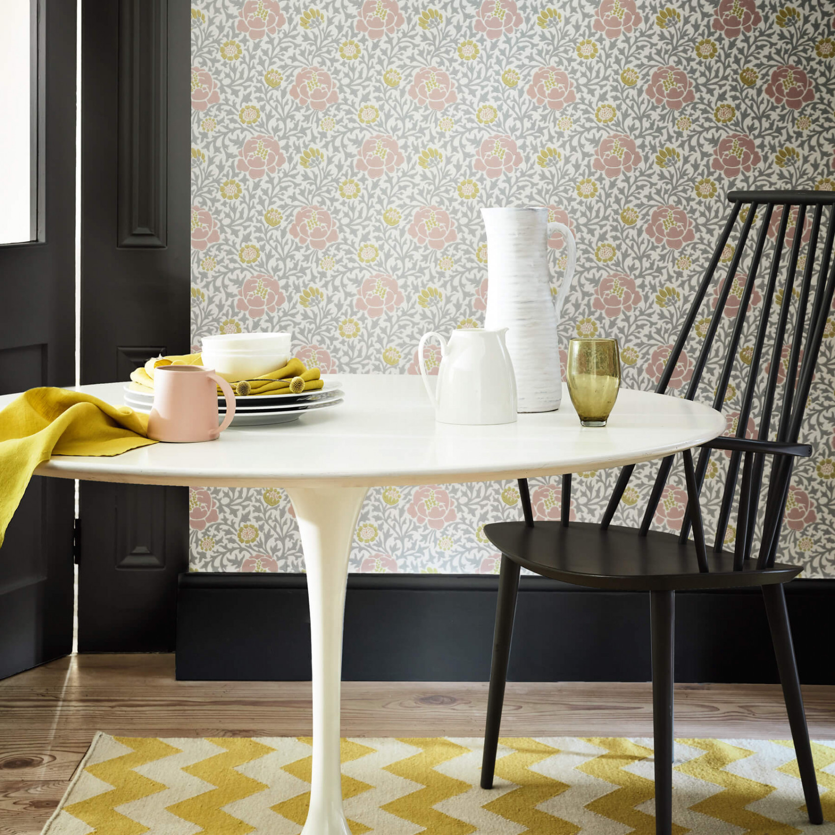 Обои Little Greene London Wallpapers V Lansdowne Walk Nordic 0256LWNORDI фото в интерьере