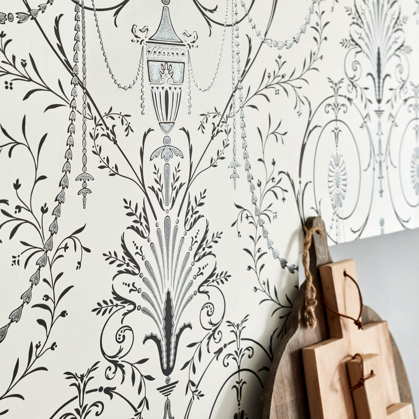 Обои Little Greene London Wallpapers V Marlborough Glace 0256MAGLACE фото в интерьере