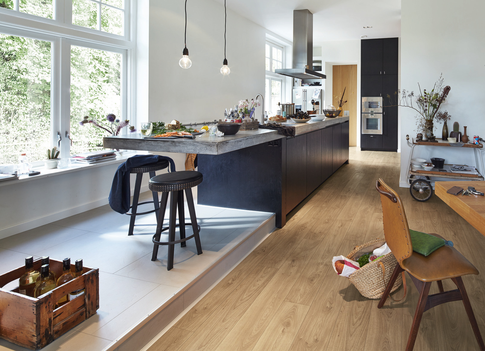 Ламинат Meister LD 150 Дуб Кьянти Chianti oak 600017-1288198-07149 1288×198×8 фото в интерьере
