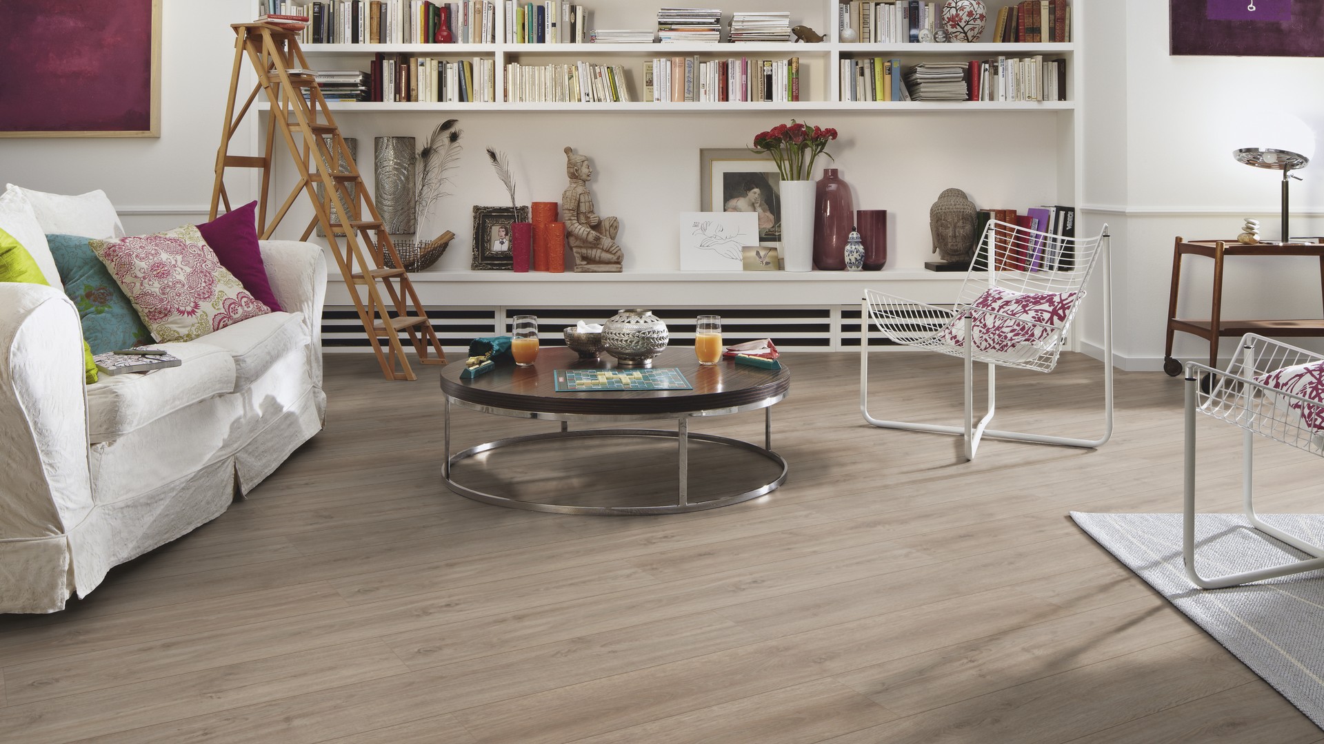 Ламинат Meister LD 150 Дуб Аркадия Arcadia oak 600017-1288198-06412 1288×198×8 фото в интерьере