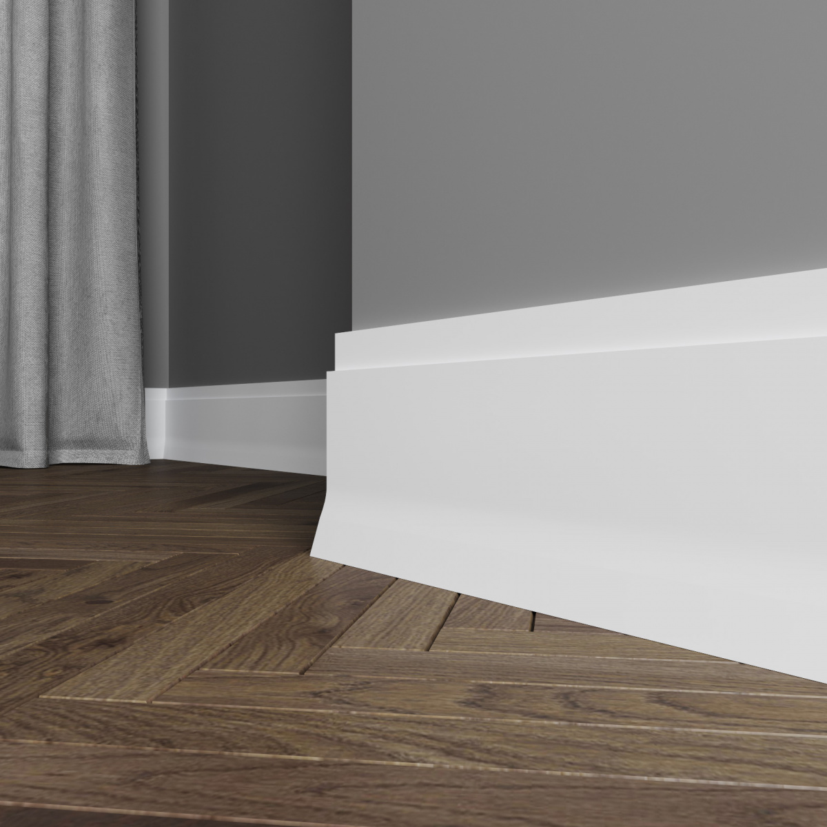 Плинтус под покраску Ultrawood Base 009 i 2000×107×15 фото в интерьере