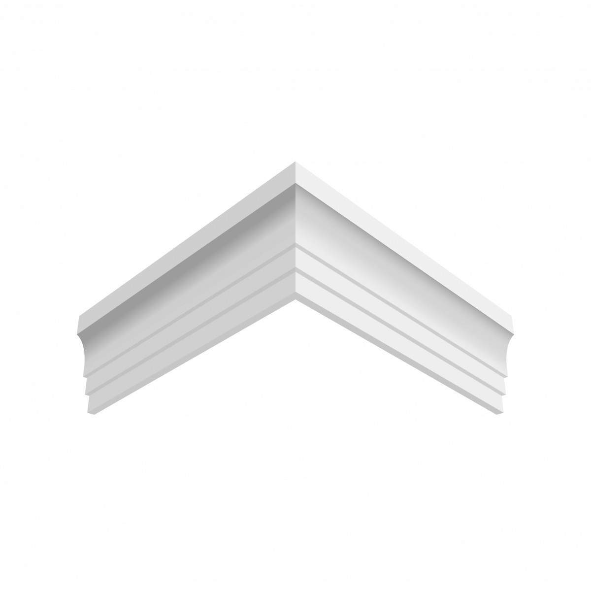 Потолочный плинтус ЛДФ под покраску Ultrawood CR 0027 2440×15×50