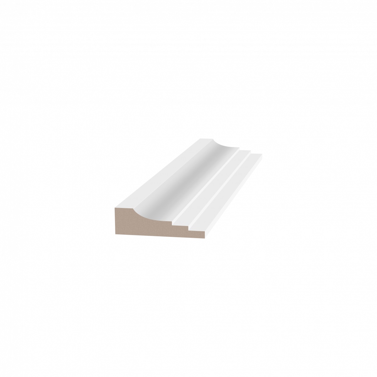 Потолочный плинтус ЛДФ под покраску Ultrawood CR 0027 2440×15×50