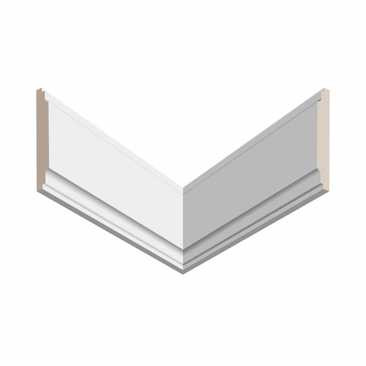 Молдинг ЛДФ под покраску Ultrawood U 016 2440×90×12 Молдинг ЛДФ под покраску Ultrawood U 016 2440×90×12