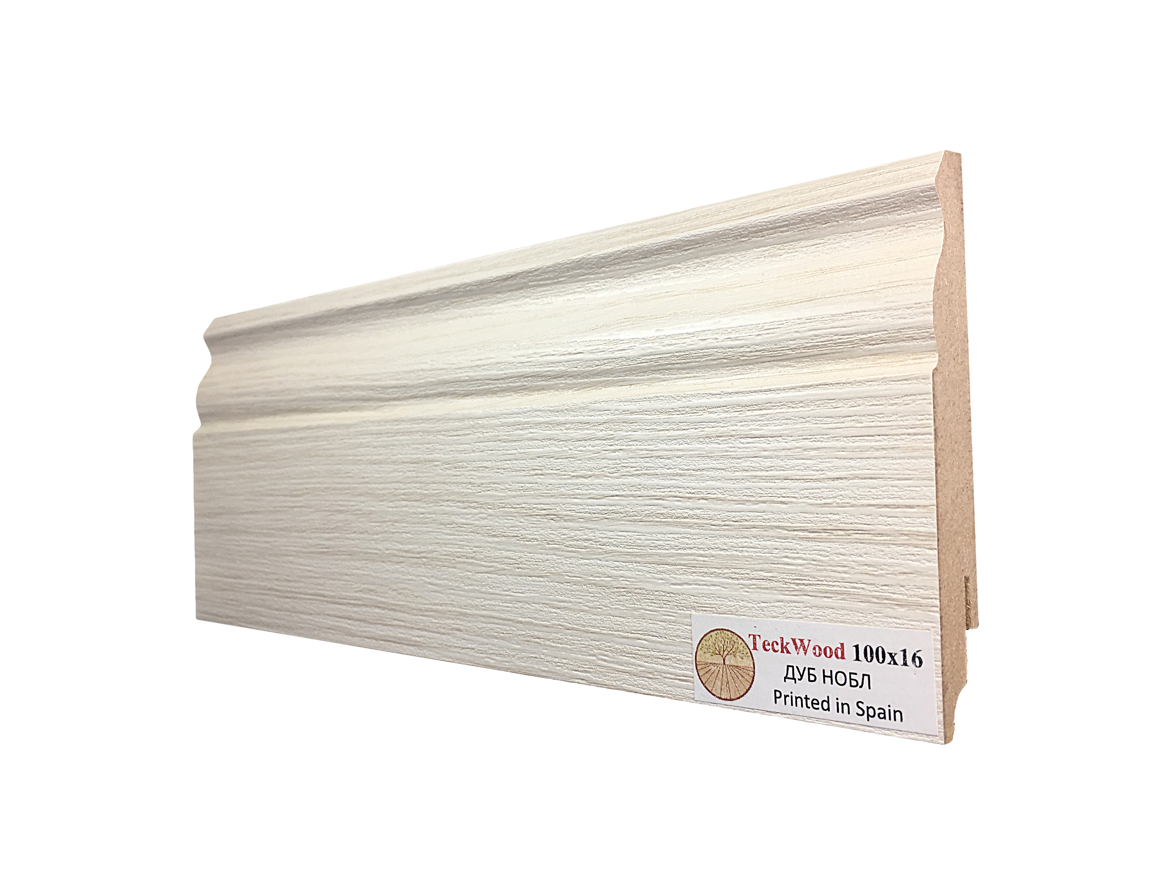 Плинтус МДФ ламинированный TeckWood Дуб Нобл 2150×100×16