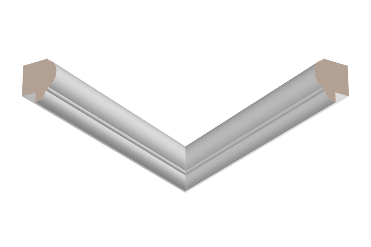 Финишный молдинг ЛДФ под покраску Ultrawood Trim 003 B 2440×31×33 Финишный молдинг ЛДФ под покраску Ultrawood Trim 003 B 2440×31×33