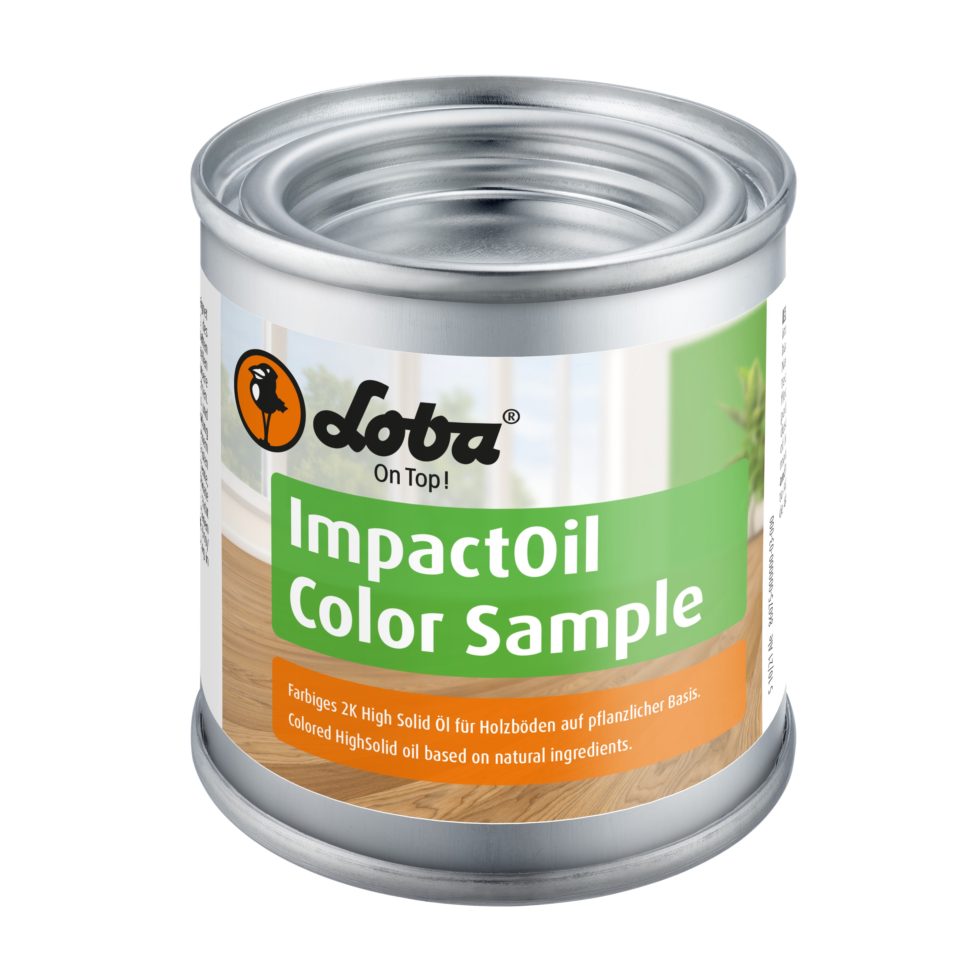 Цветное двухкомпонентное масло Loba HS 2K ImpactOil Color грэй 0,1 л