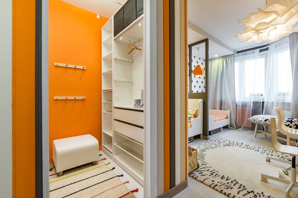 Краска Lanors Mons цвет Марокко Morocco 85 Eggshell 1 л фото в интерьере